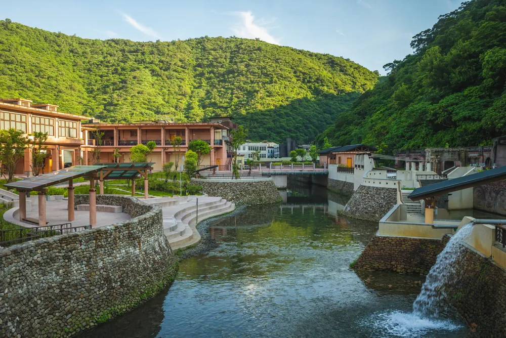 suao cold spring park in yilan, taiwan