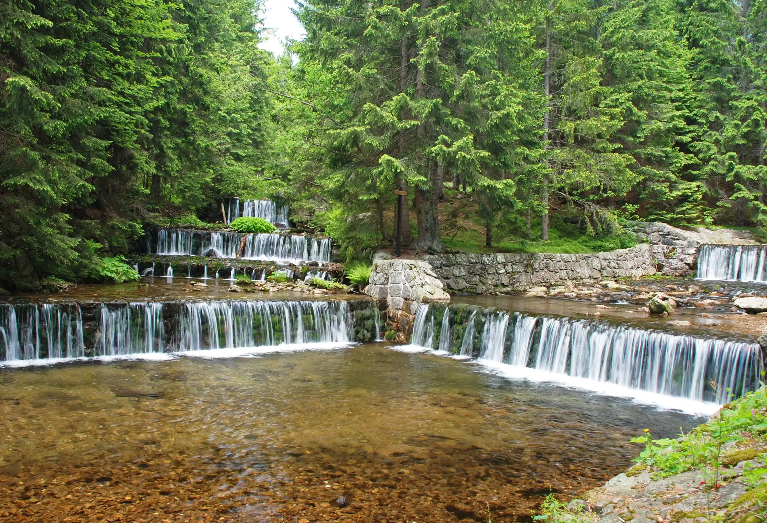 Modry potok and river upa in Obri dul area, Krkonose national park (English: Giant Mountains), Czech republic. Modry potok and river upa in Obri dul area, Krkonose national park (English: Giant Mountains), Czech republic.