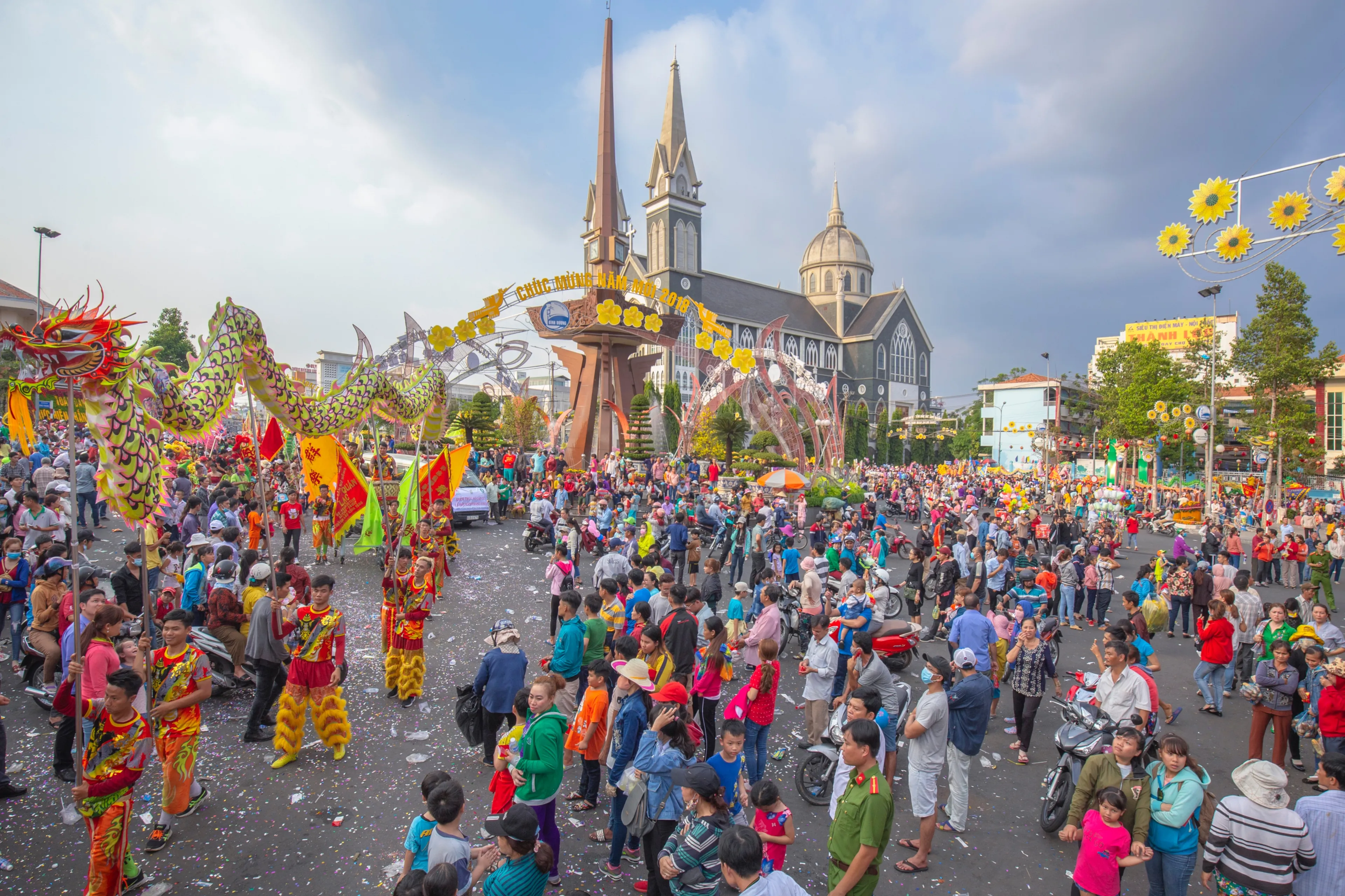 March 2, 2018, Ong Pagoda Festival, Ba Pagoda Festival on the 15th day of the first lunar month every year, in Thu Dau Mot, Binh Duong