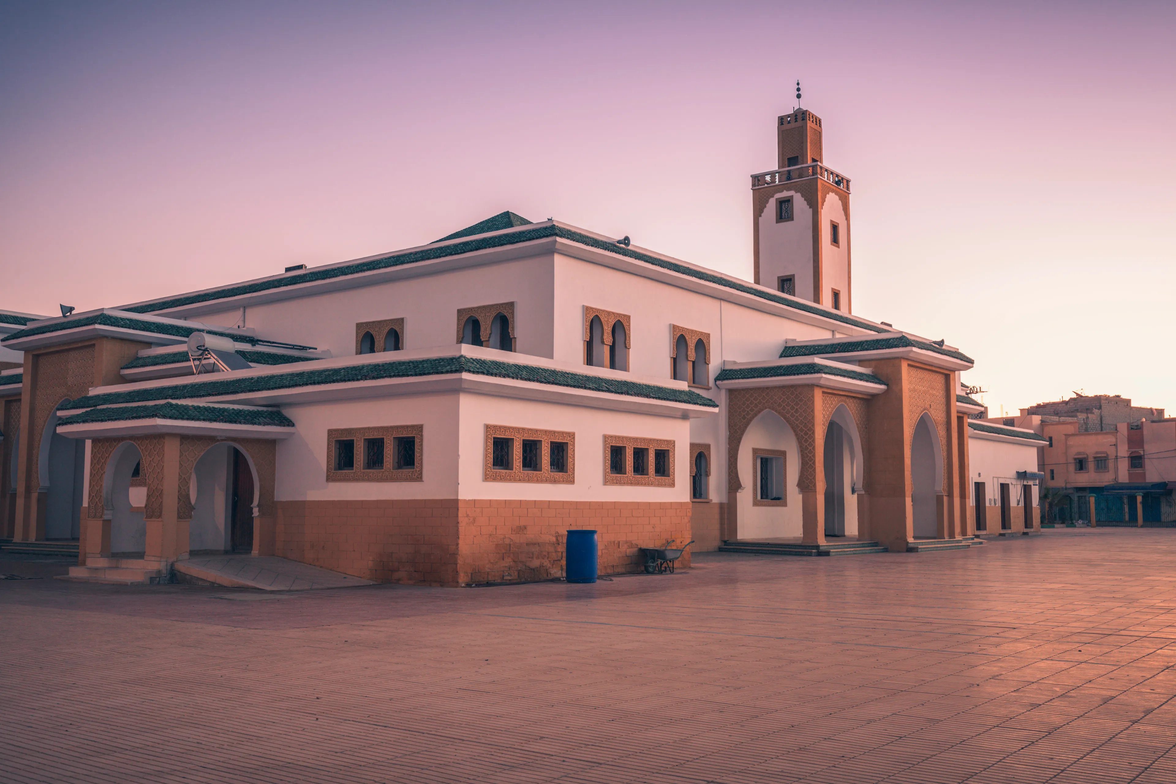 Grand Mosque in Dakhla. Dakhla, Western Sahara, Morocco.