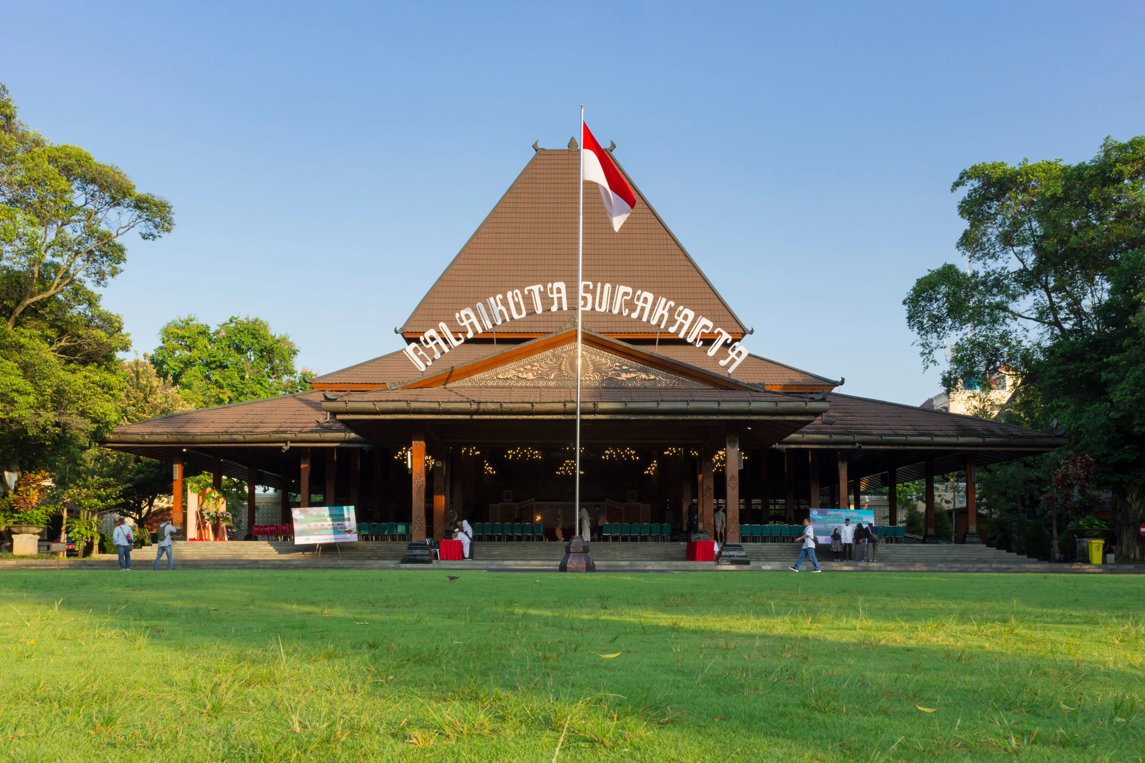 Surakarta - Indonesia, November 13, 2023 : Office of Major of Solo city called Balaikota, located on Solo or Surakarta, Central Java, Indonesia