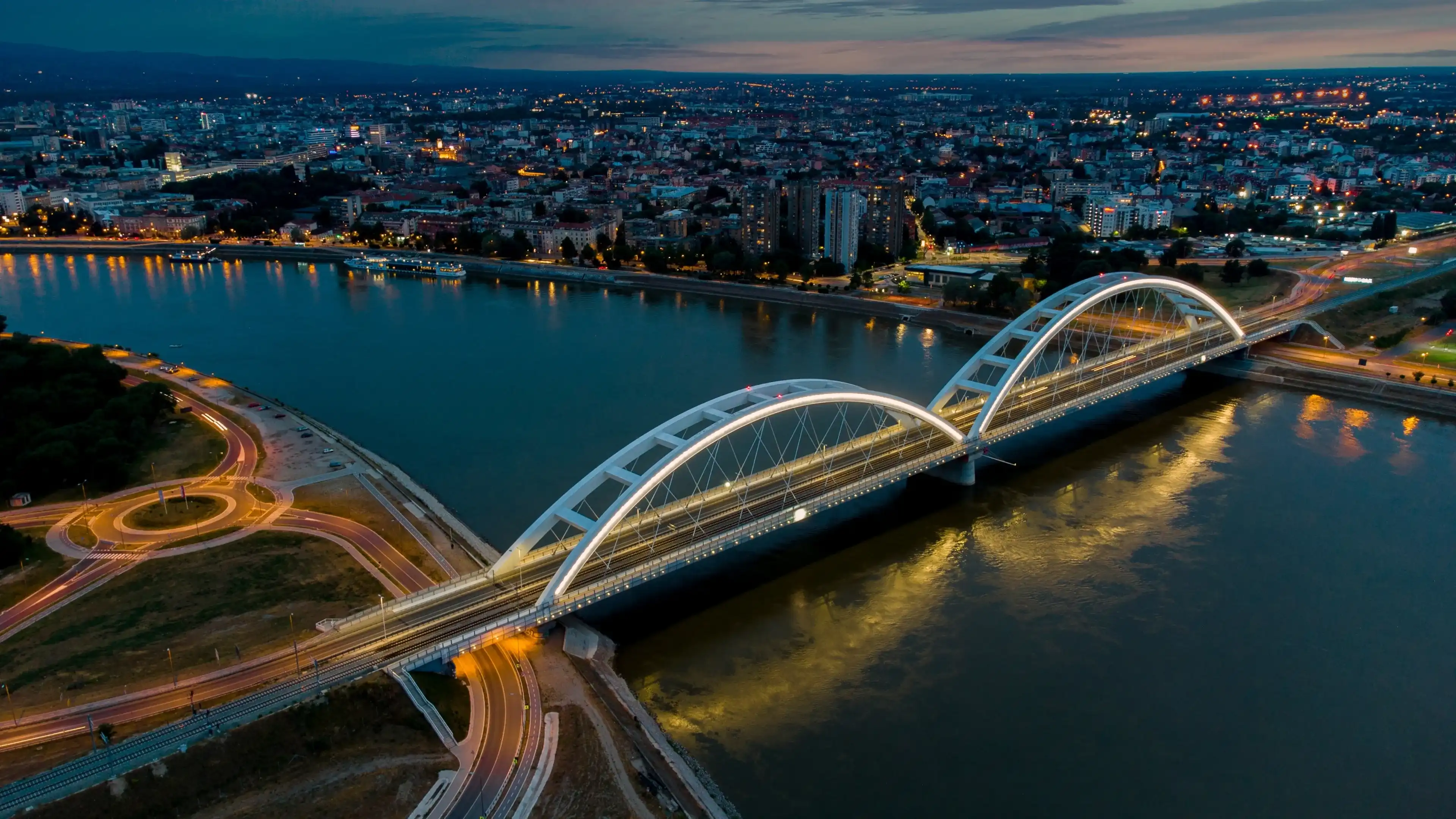 bridge in Novi Sad, Serbia bridge in Novi Sad, Serbia