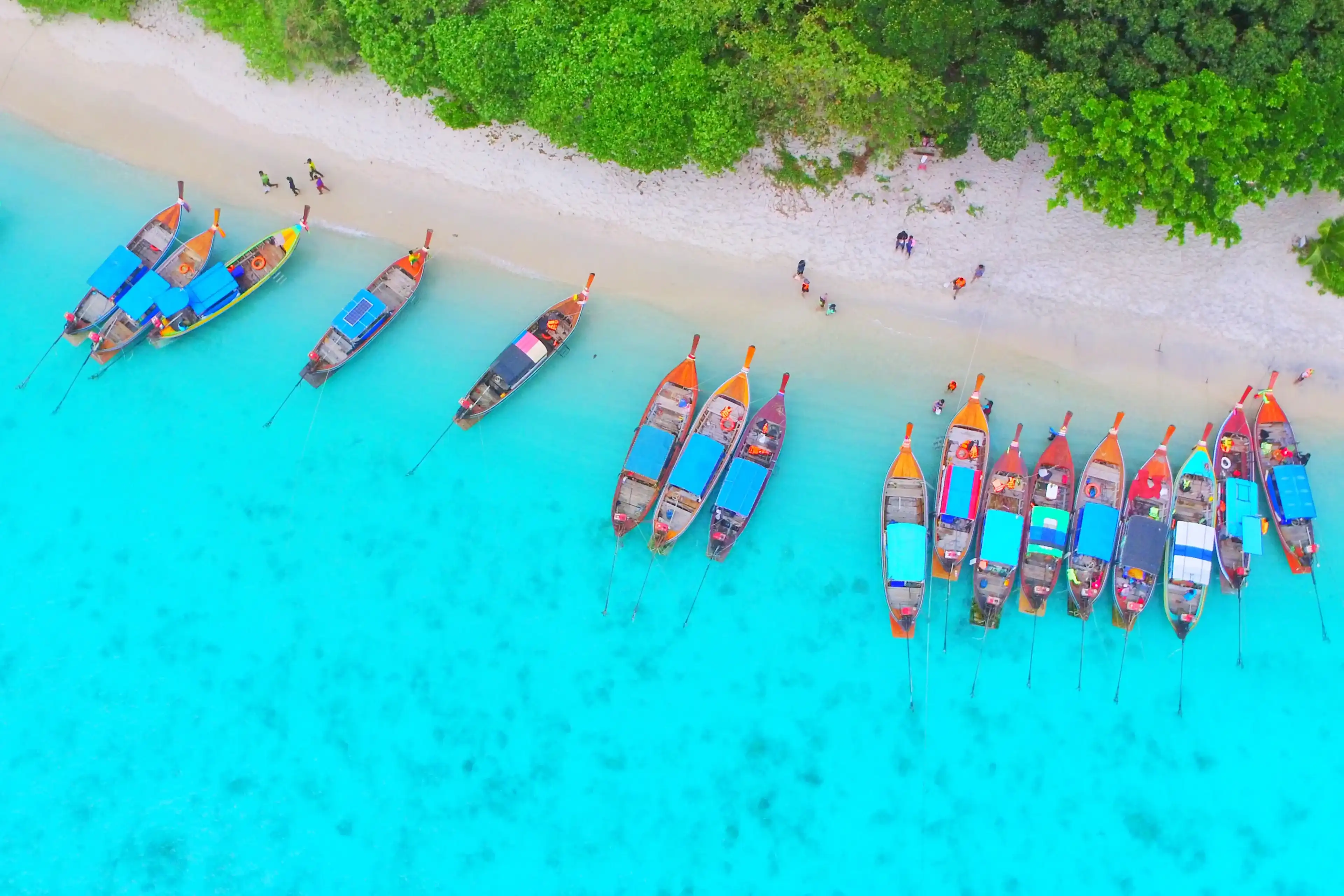 Koh Lipe, Andaman sea, Thailand, view from a high angle. Koh Lipe, Andaman sea, Thailand, view from a high angle.