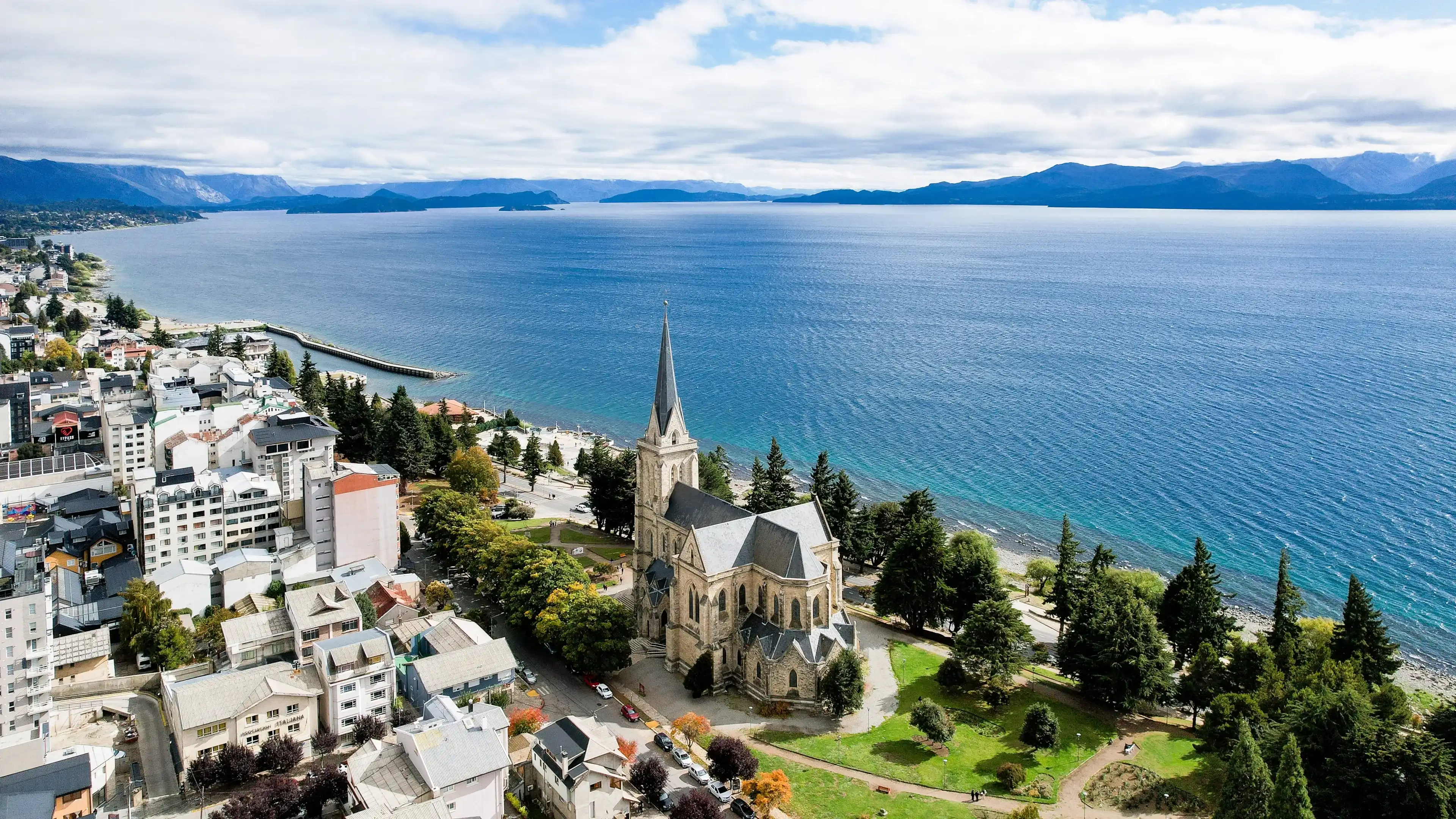San Martin de los Andes, Argentina, April 16, 2024: City of Bariloche, Argentine Patagonia. San Martin de los Andes, Argentina, April 16, 2024: City of Bariloche, Argentine Patagonia.