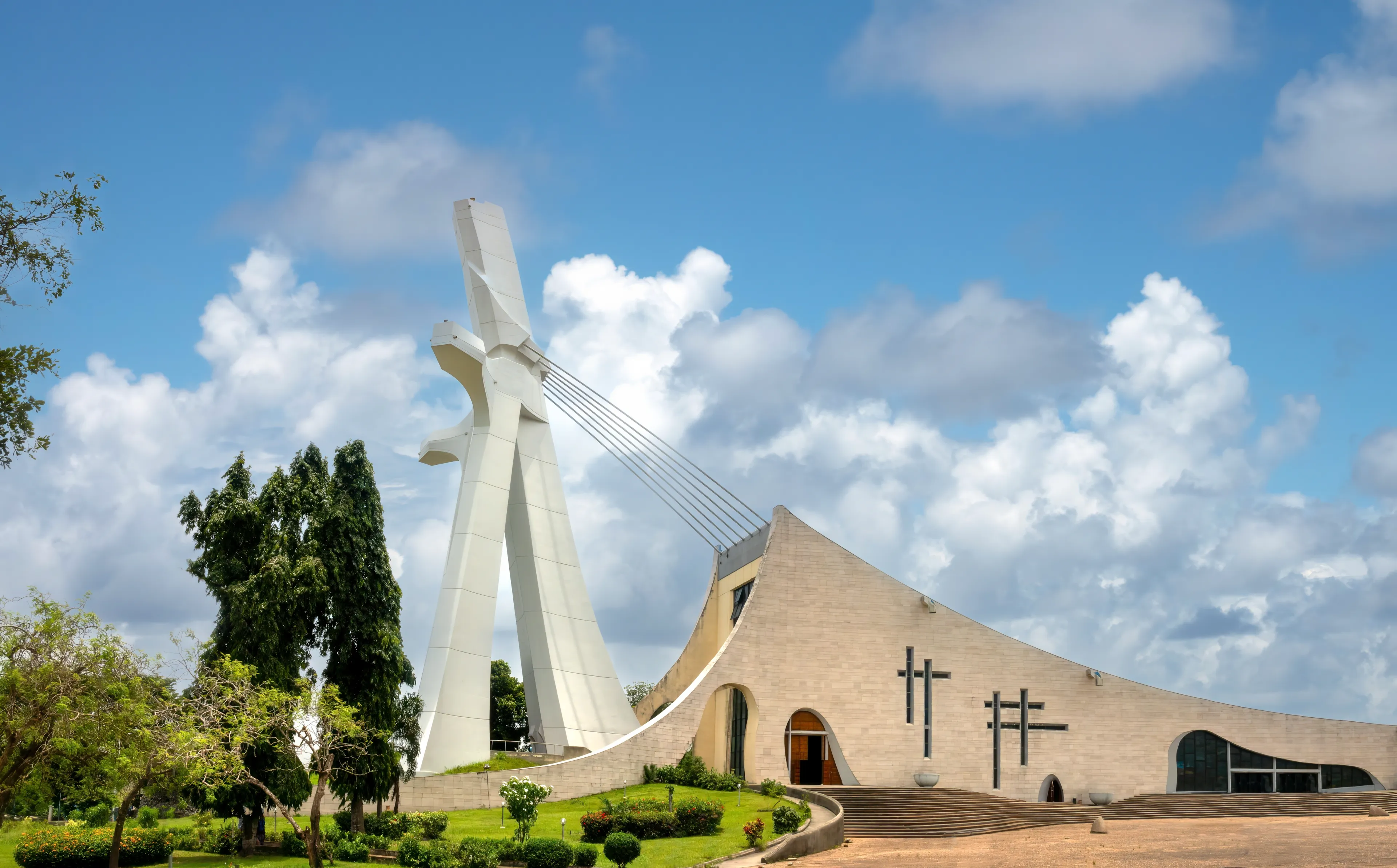 St. Paul's Cathedral of Abidjan. (Cathédrale Saint-Paul d,Abidjan), Côte d'ivoire (Ivory Coast), West Africa