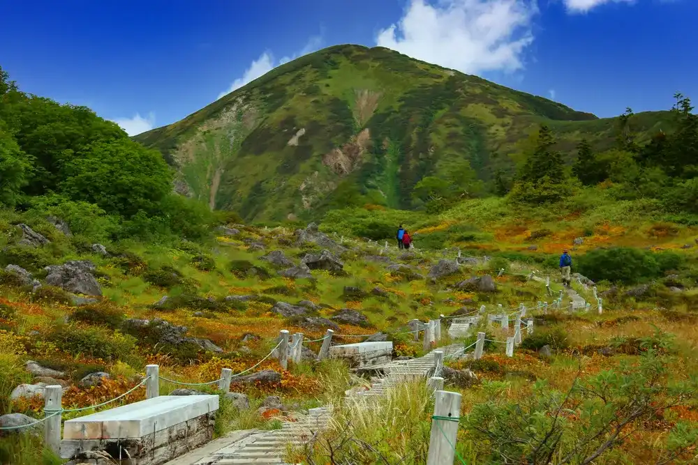 road to mt.hiuchi in autumn, myoko city,niigata prefecture,japan road to mt.hiuchi in autumn, myoko city,niigata prefecture,japan