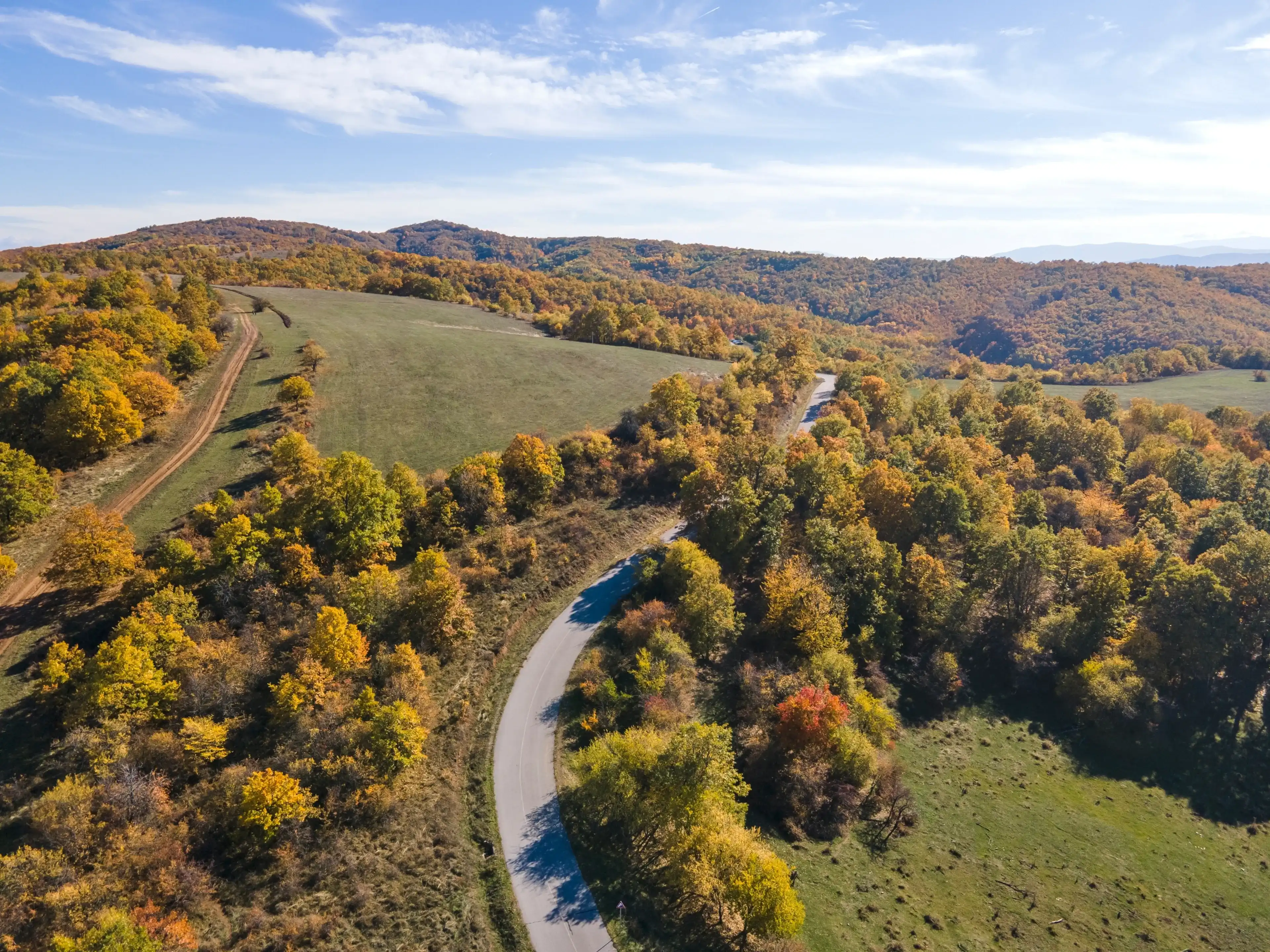Autumn landscape of Cherna Gora (Monte Negro) mountain, Pernik Region, Bulgaria Autumn landscape of Cherna Gora (Monte Negro) mountain, Pernik Region, Bulgaria