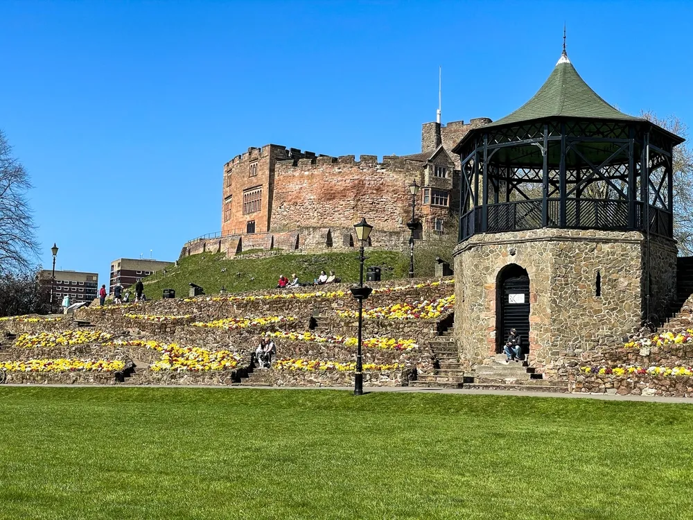 Tamworth Castle, Tamworth, Staffordshire, England, United Kingdom, April 4th 2021