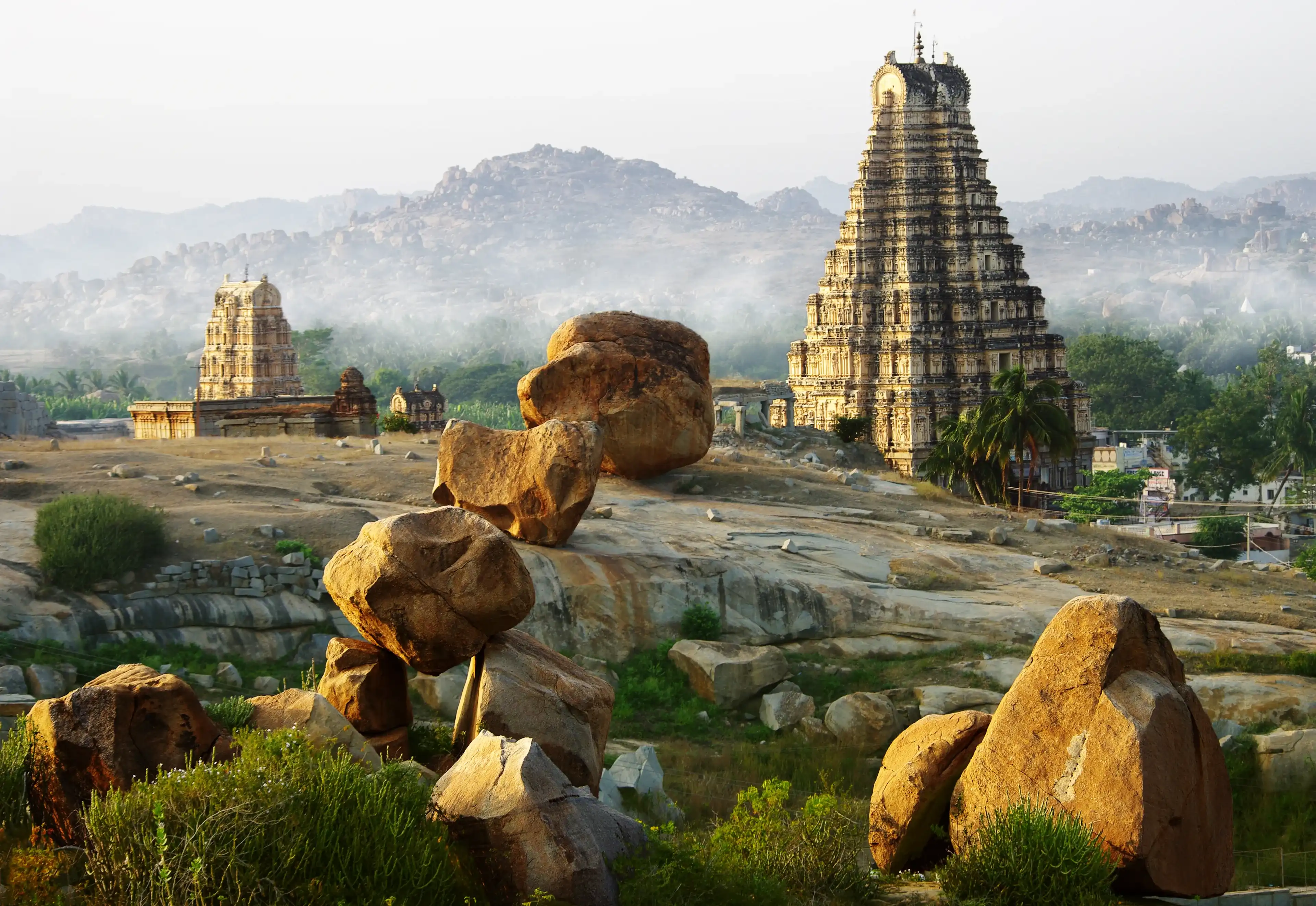Hampi and its strange landscape, Karnataka, India Hampi and its strange landscape, Karnataka, India