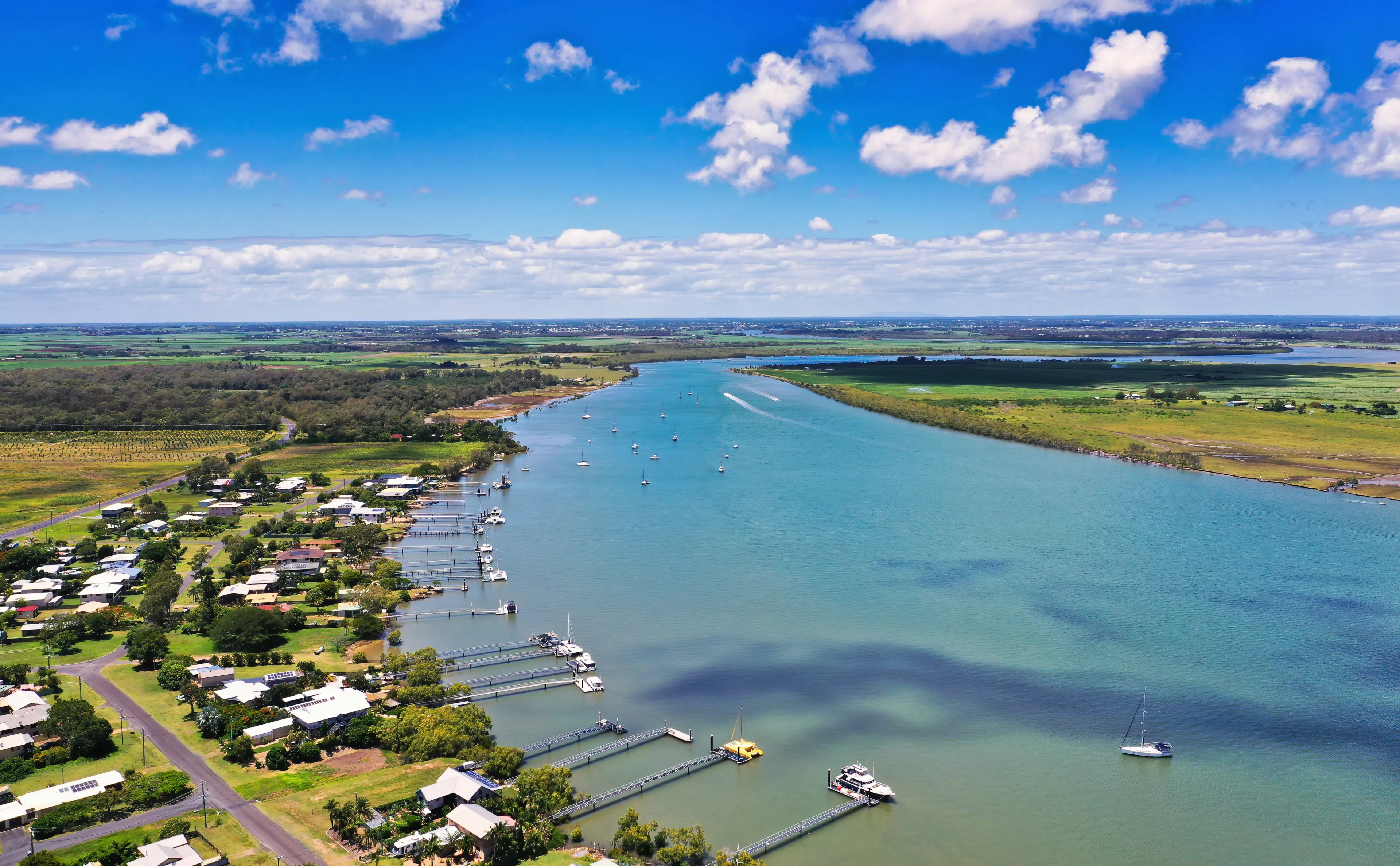 Burnett Heads view of Burnett River, Bundaberg Queensland
