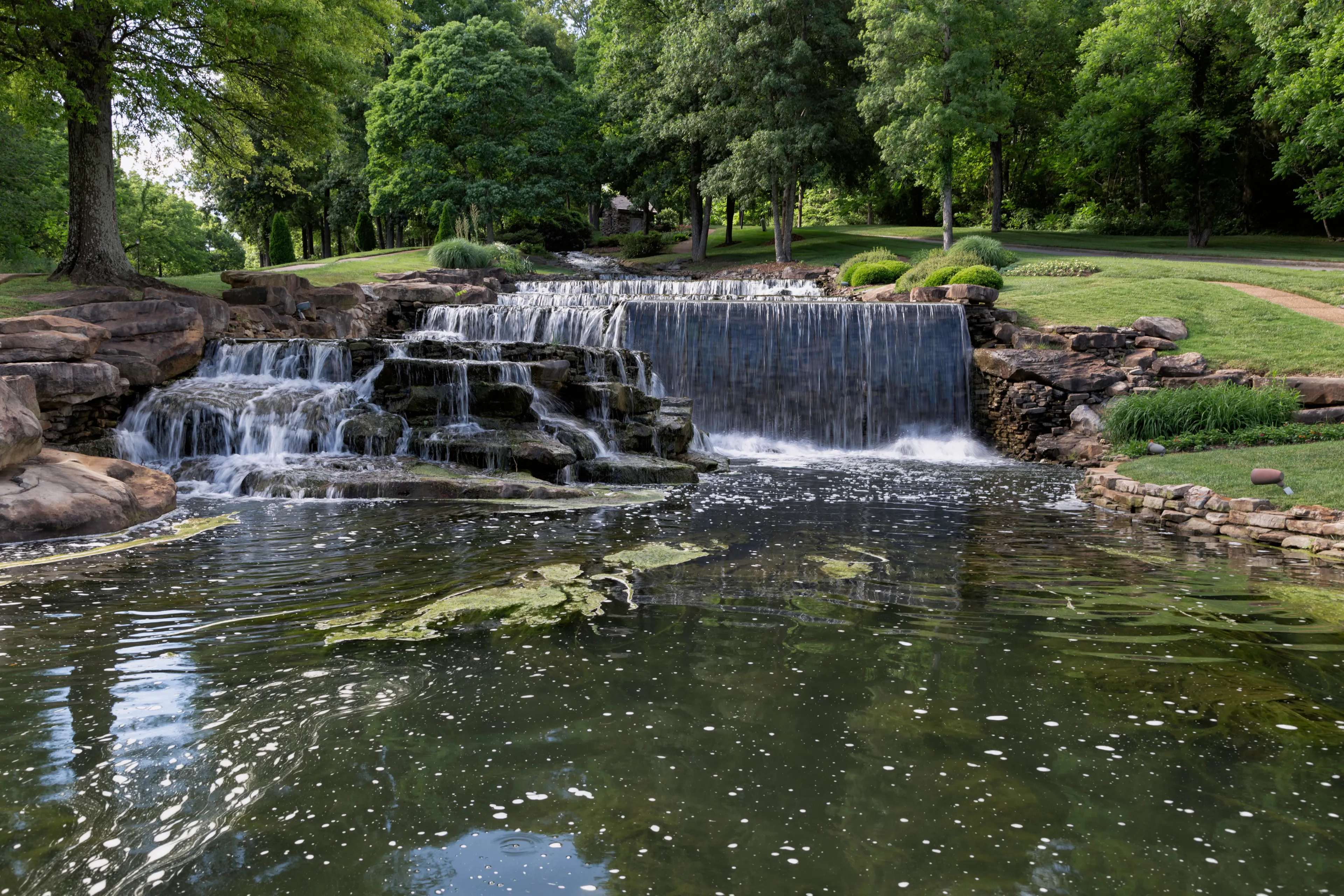 Beautiful Hampton Cove Falls and landscape