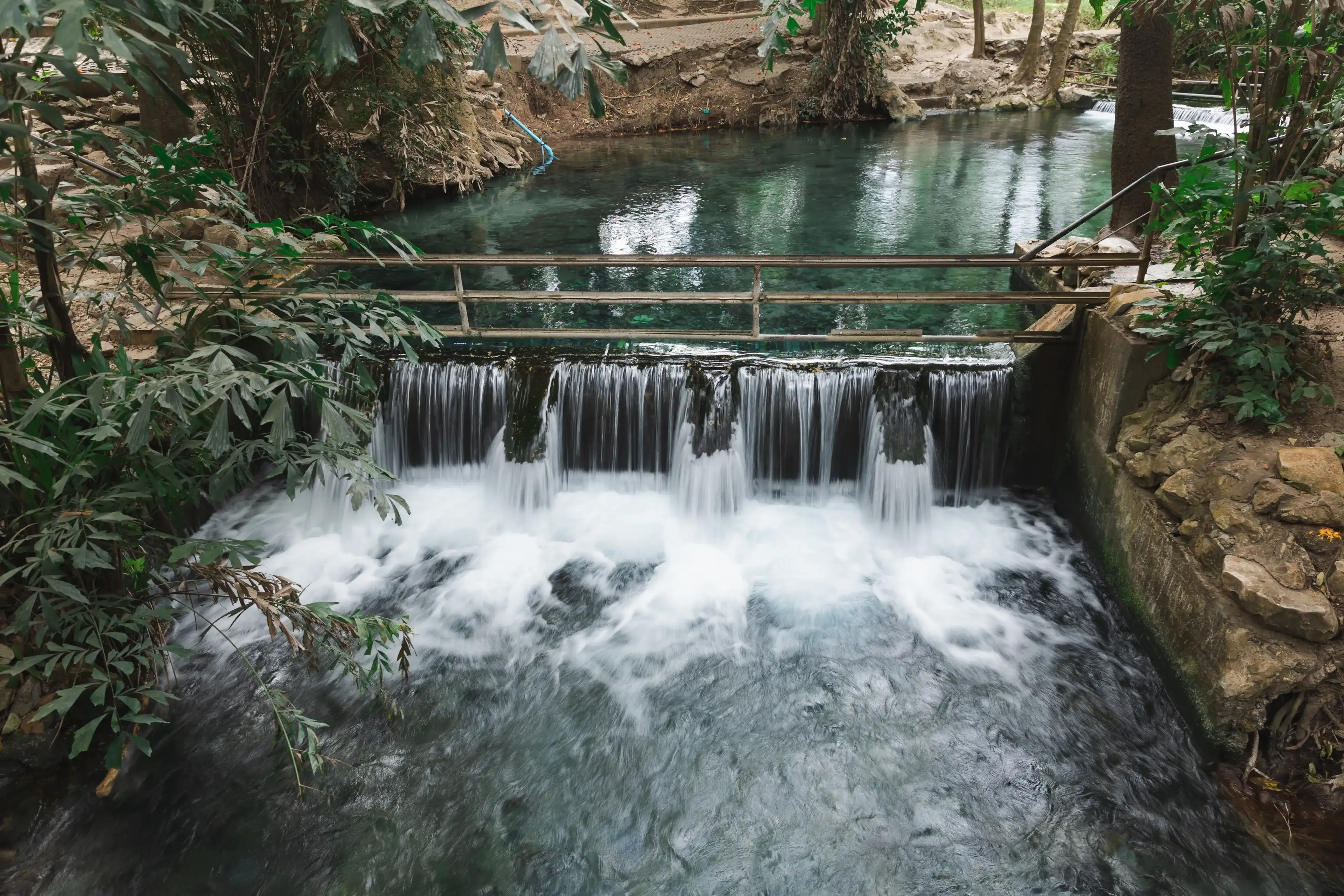 Small waterfall Ban Tha Chang Spring Pak Chong District, Nakhon Ratchasima Small waterfall Ban Tha Chang Spring Pak Chong District, Nakhon Ratchasima