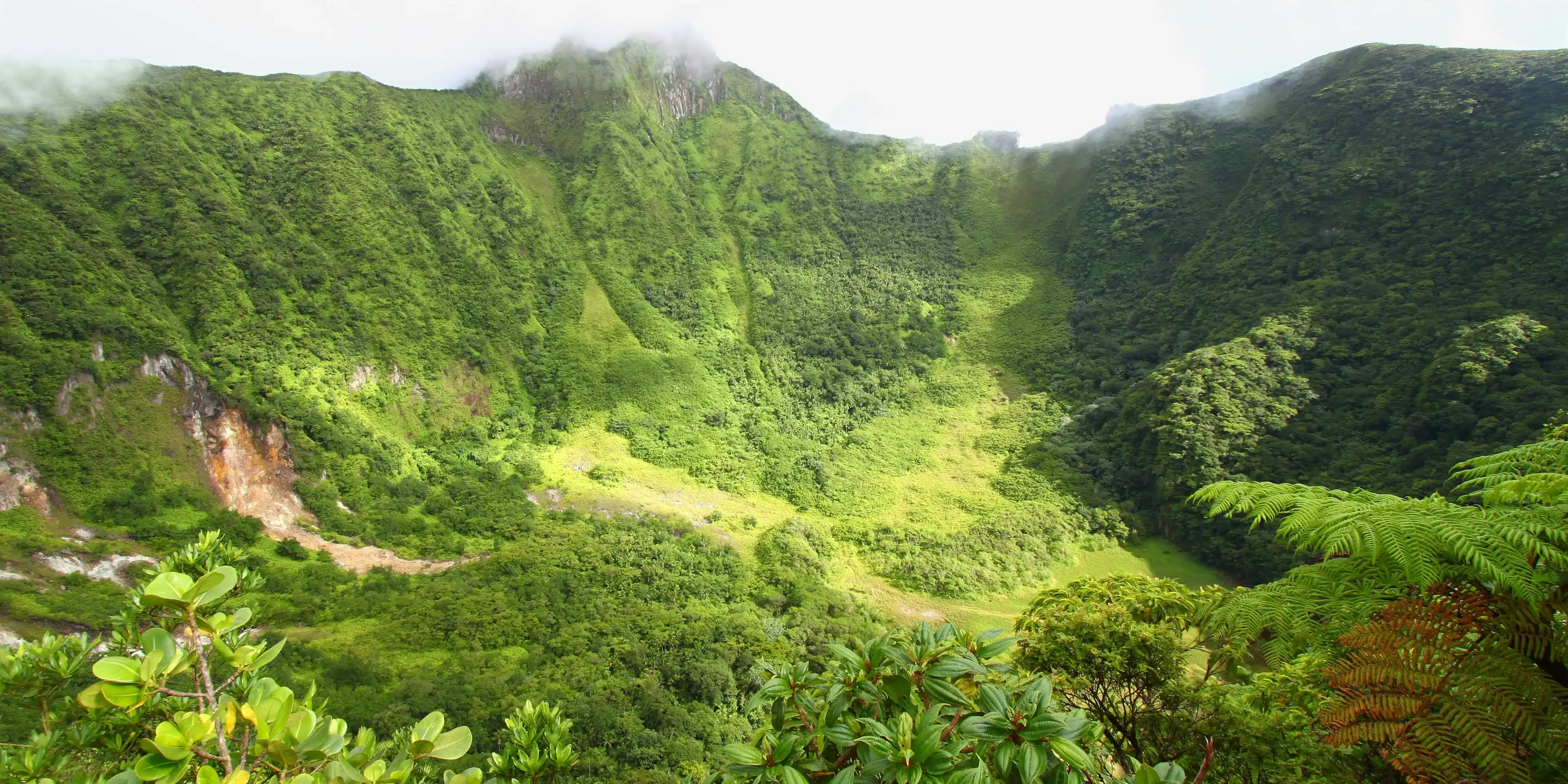 Crater of Mount Liamuiga on Saint Kitts Crater of Mount Liamuiga on Saint Kitts