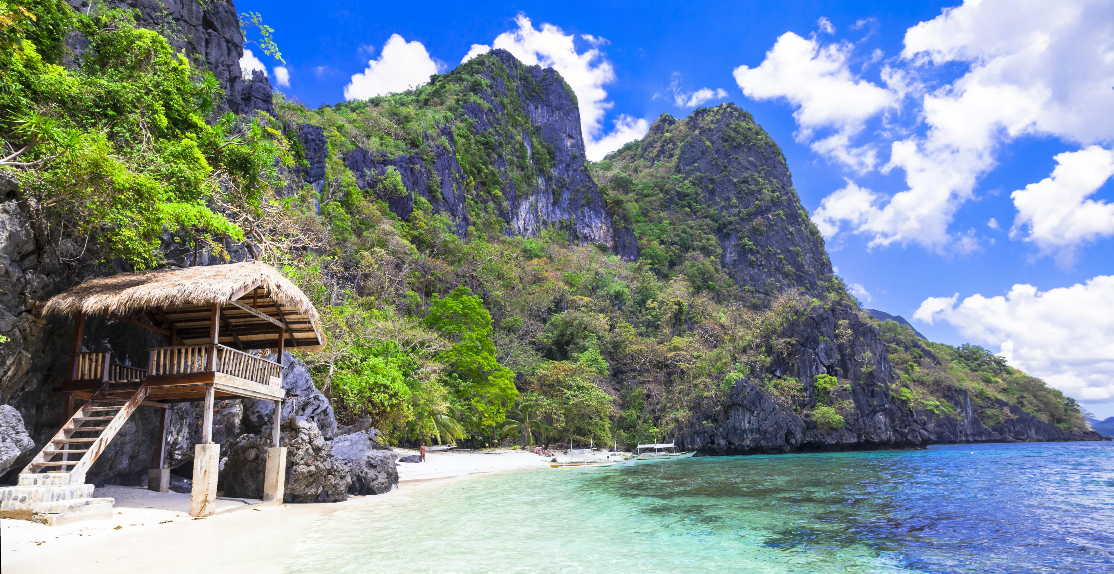 tropical beach scenery, Palawan (Philippines)