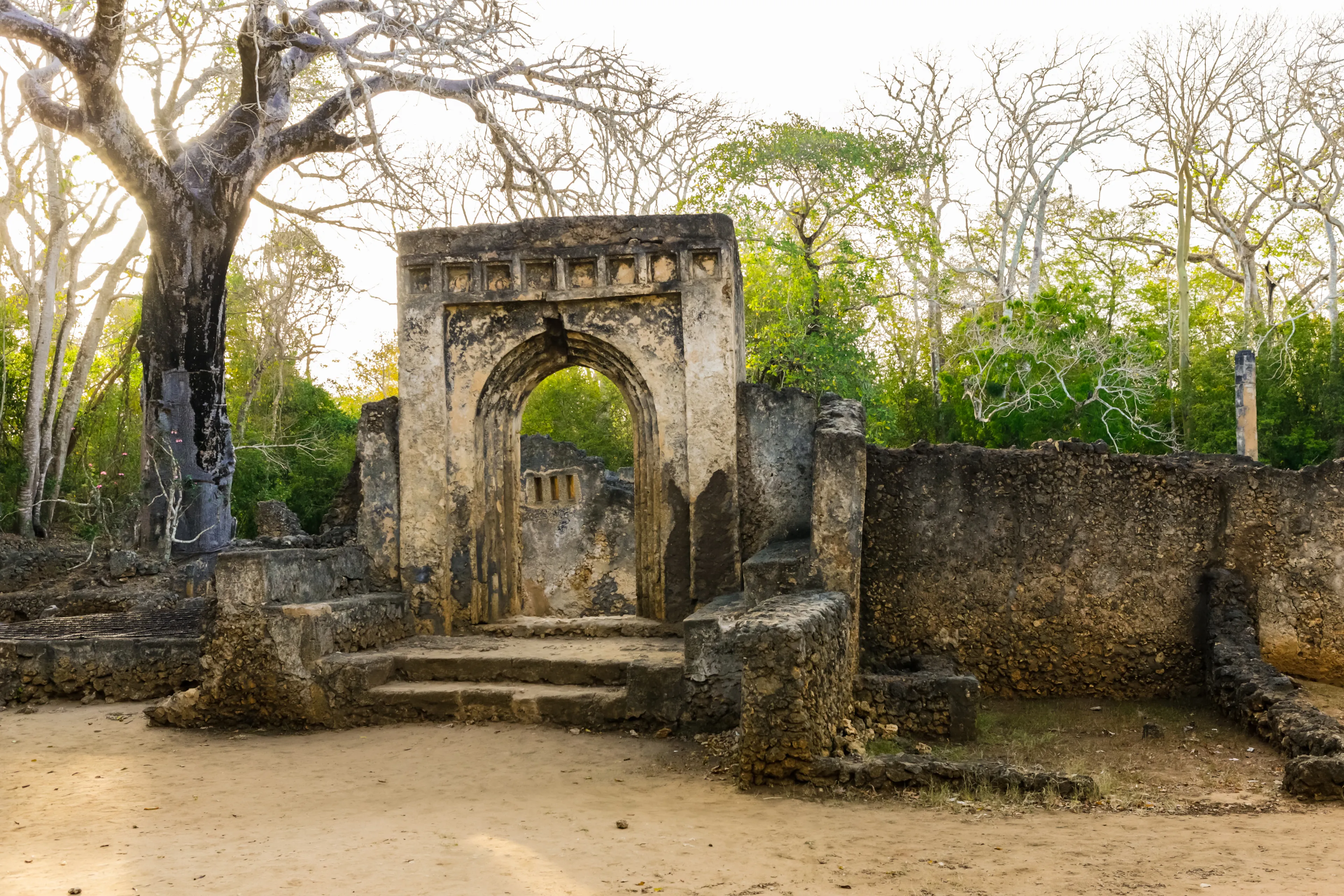 Gede ruins are the remains of a Swahili town located in Gedi, a village near the coastal town of Malindi, Kenya.