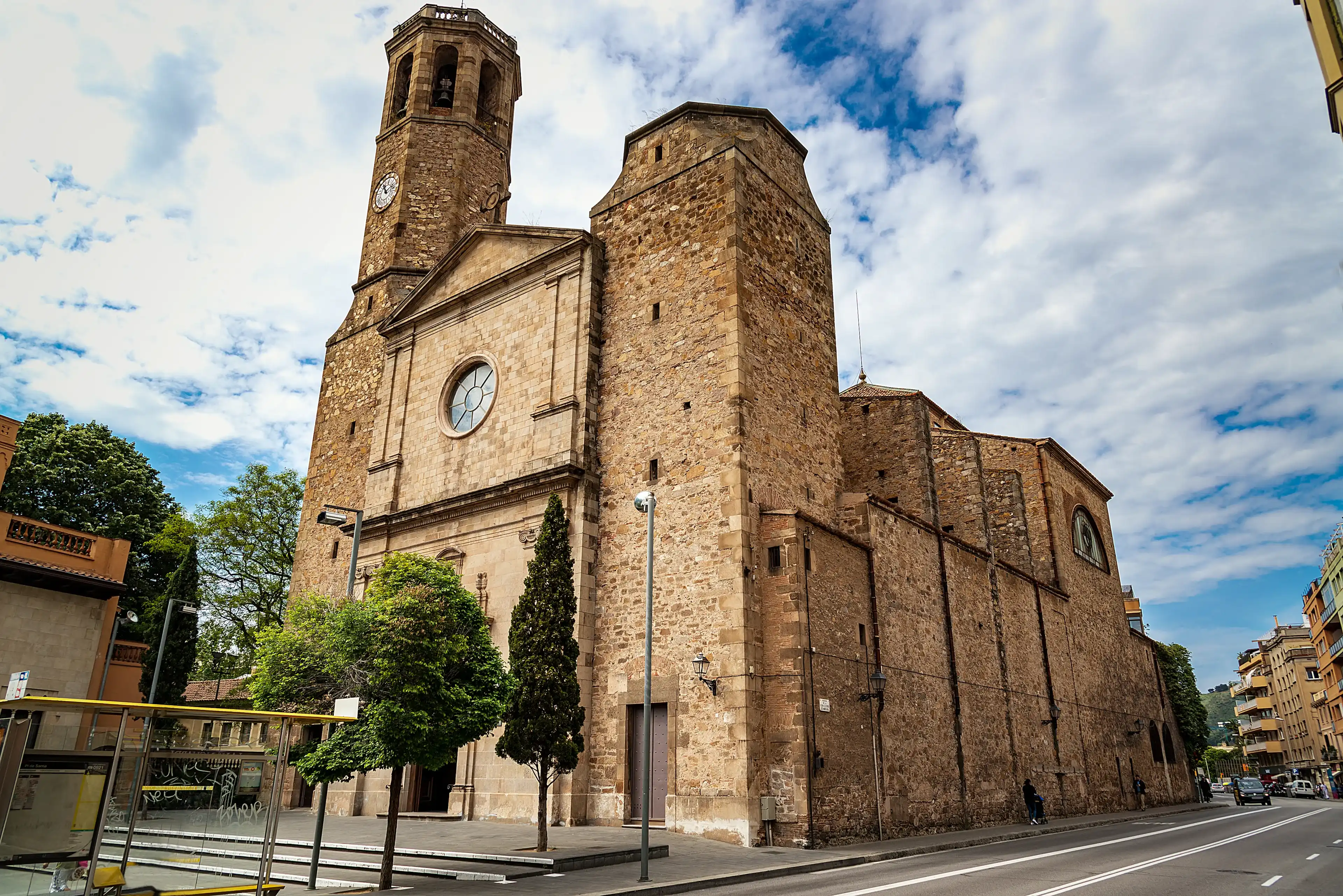 Church in Barcelona in the neighborhood of Sarria, Catalonia, Spain. Church in Barcelona in the neighborhood of Sarria, Catalonia, Spain.