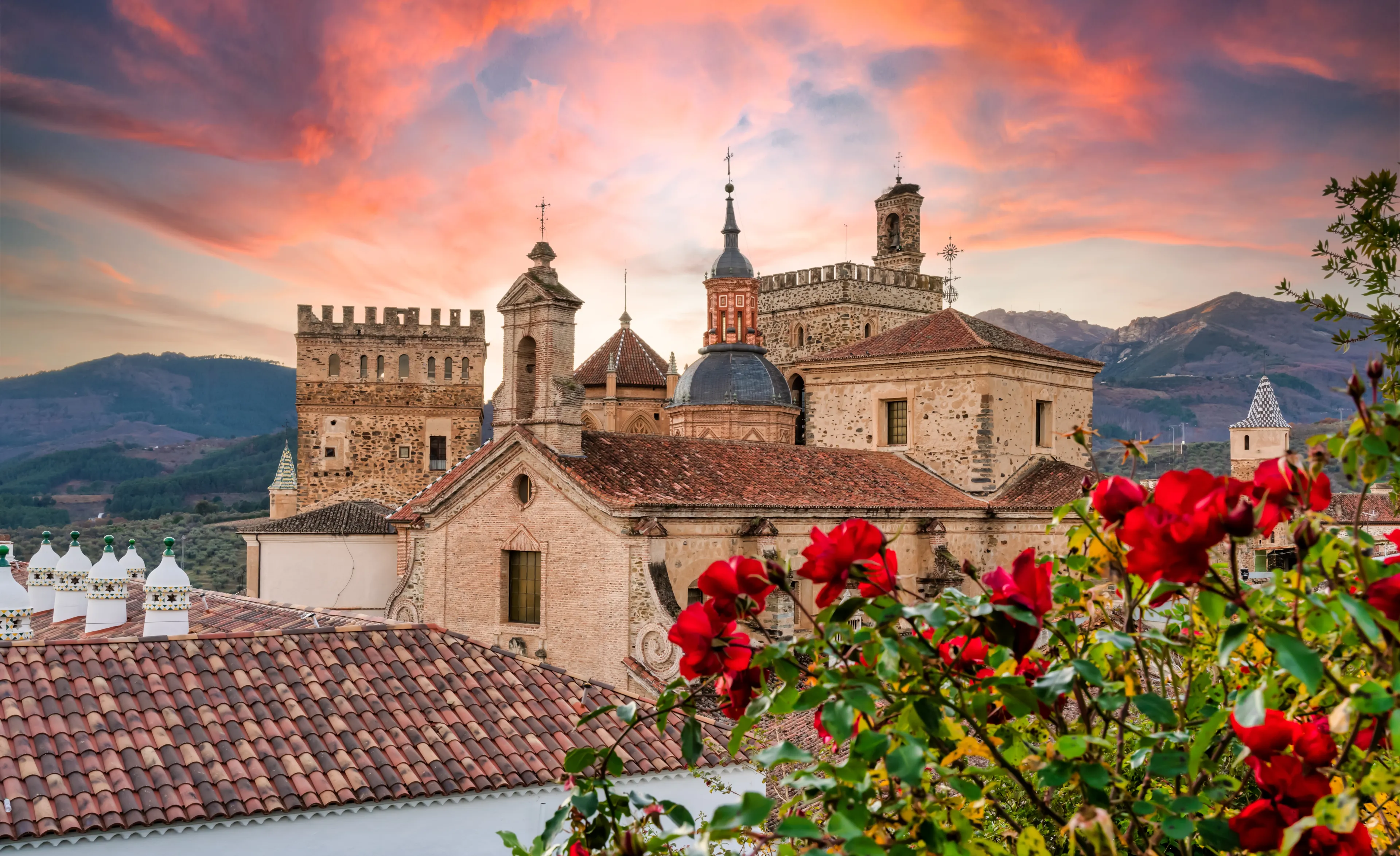 Royal Monastery of Saint Mary of Guadalupe In the Caceres province, Extremadura, Spain 