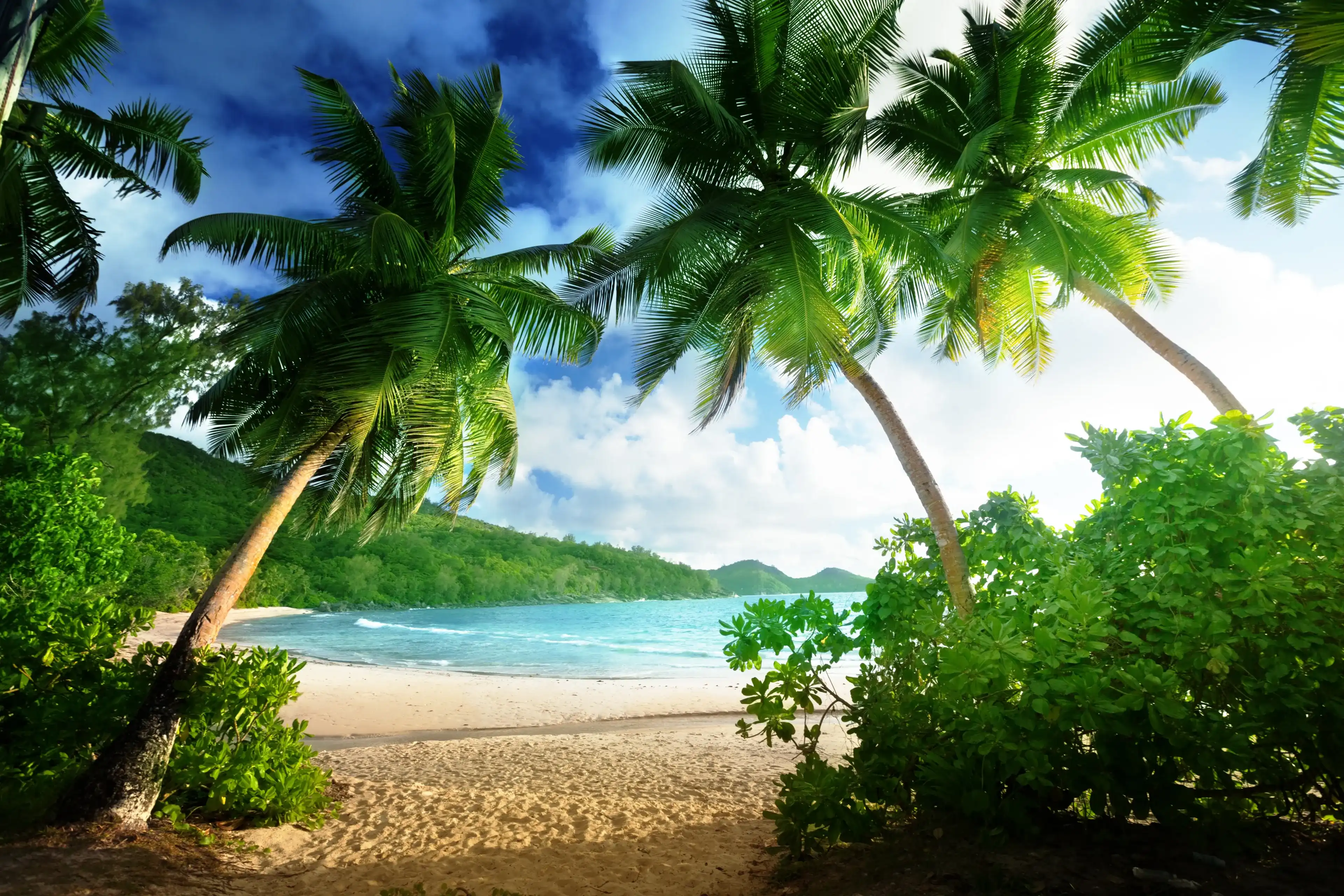 sunset on the beach Takamaka, Mahe island, Seychelles sunset on the beach Takamaka, Mahe island, Seychelles