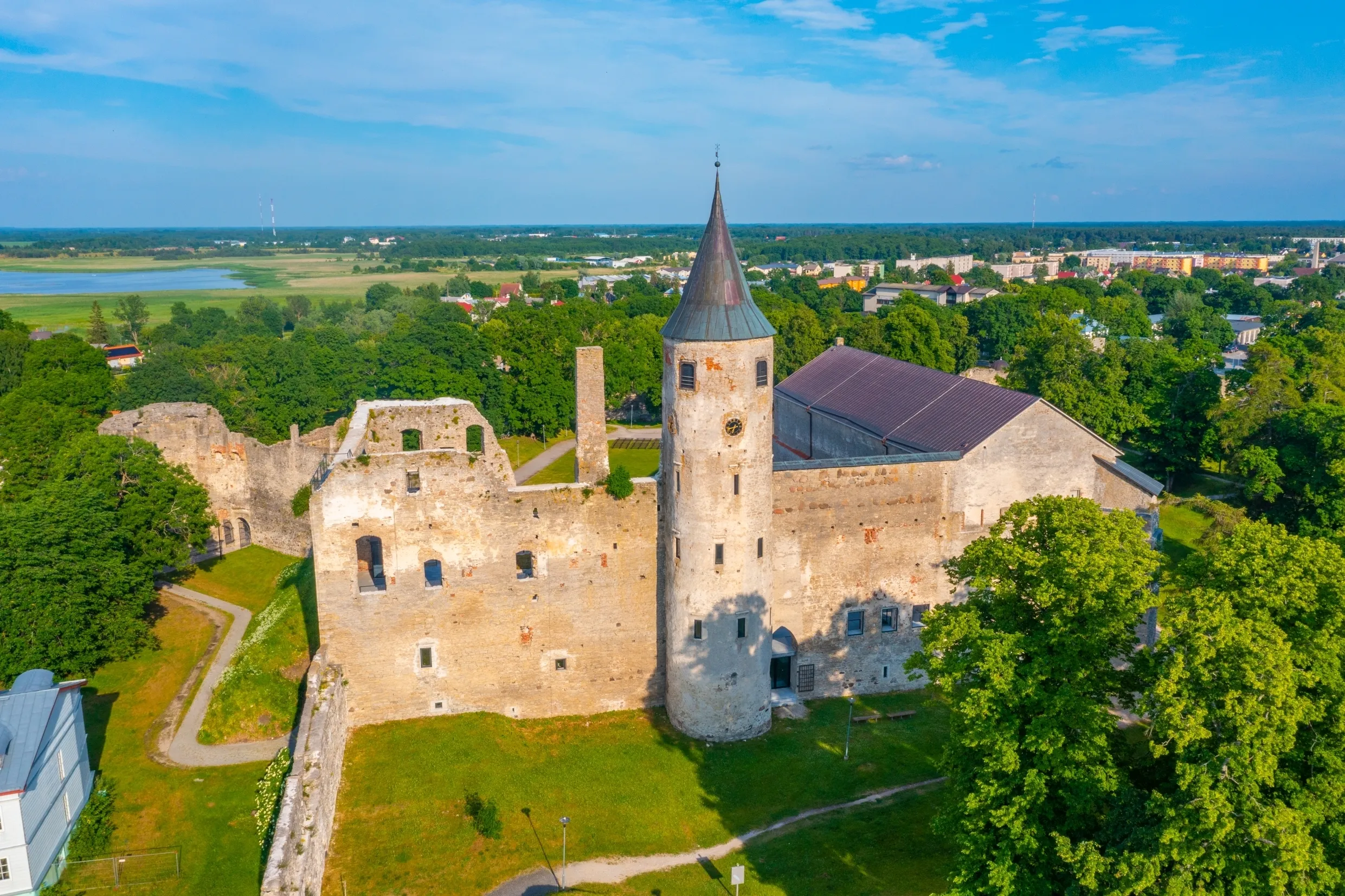 View of Haapsalu Castle in Estonia.