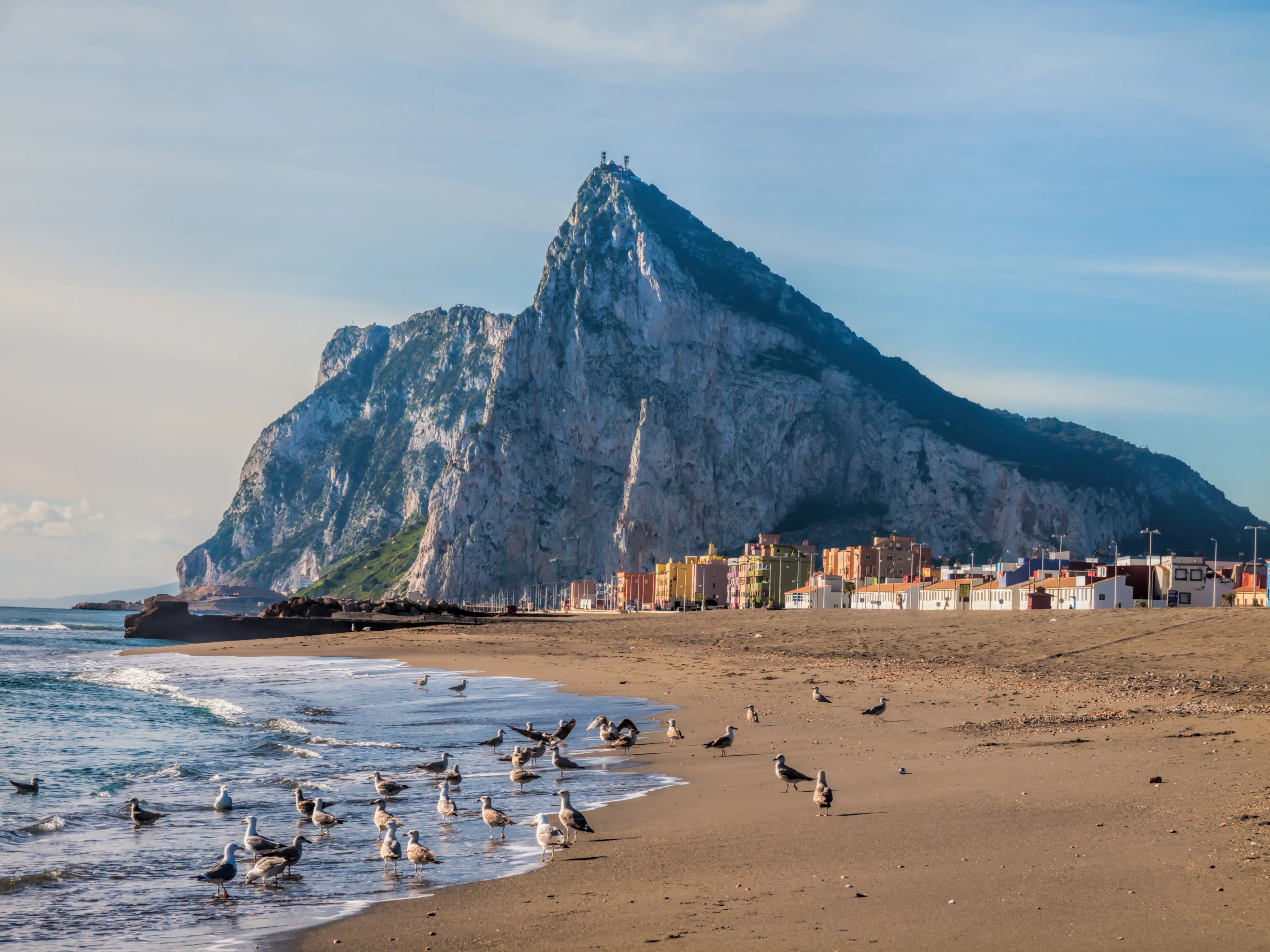 View to the rock of Gibraltar