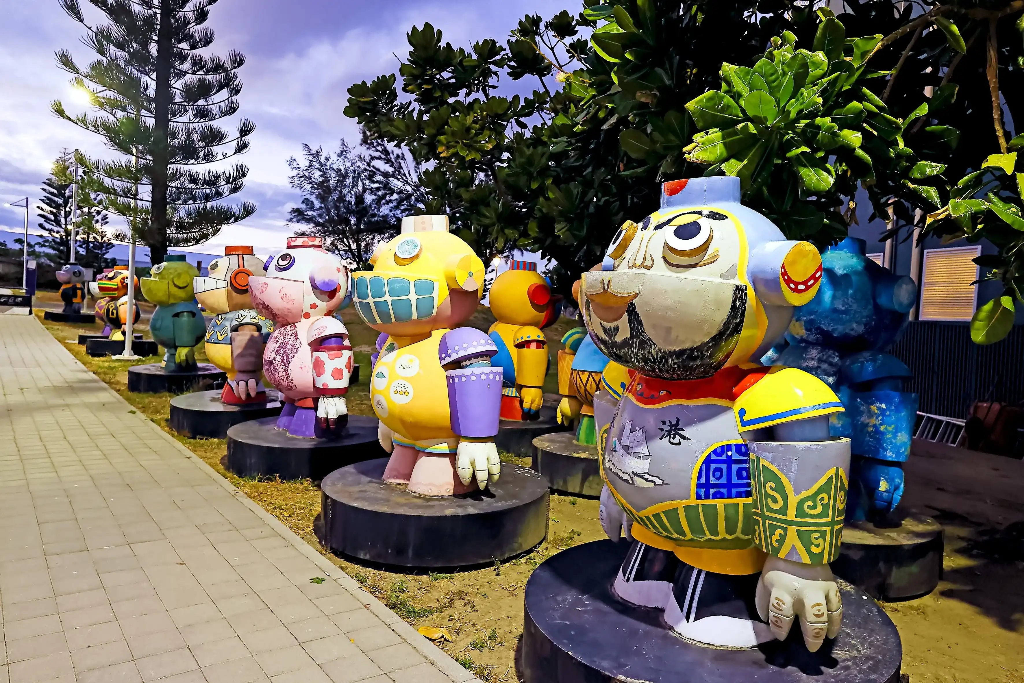 Pingtung County, Taiwan - Feb 1th,2023: PINGTUNG LUO SHAN FENG ARTS FESTIVAL at Seaside Gallery beside Pingtung Haikou Port Pingtung County, Taiwan - Feb 1th,2023: PINGTUNG LUO SHAN FENG ARTS FESTIVAL at Seaside Gallery beside Pingtung Haikou Port