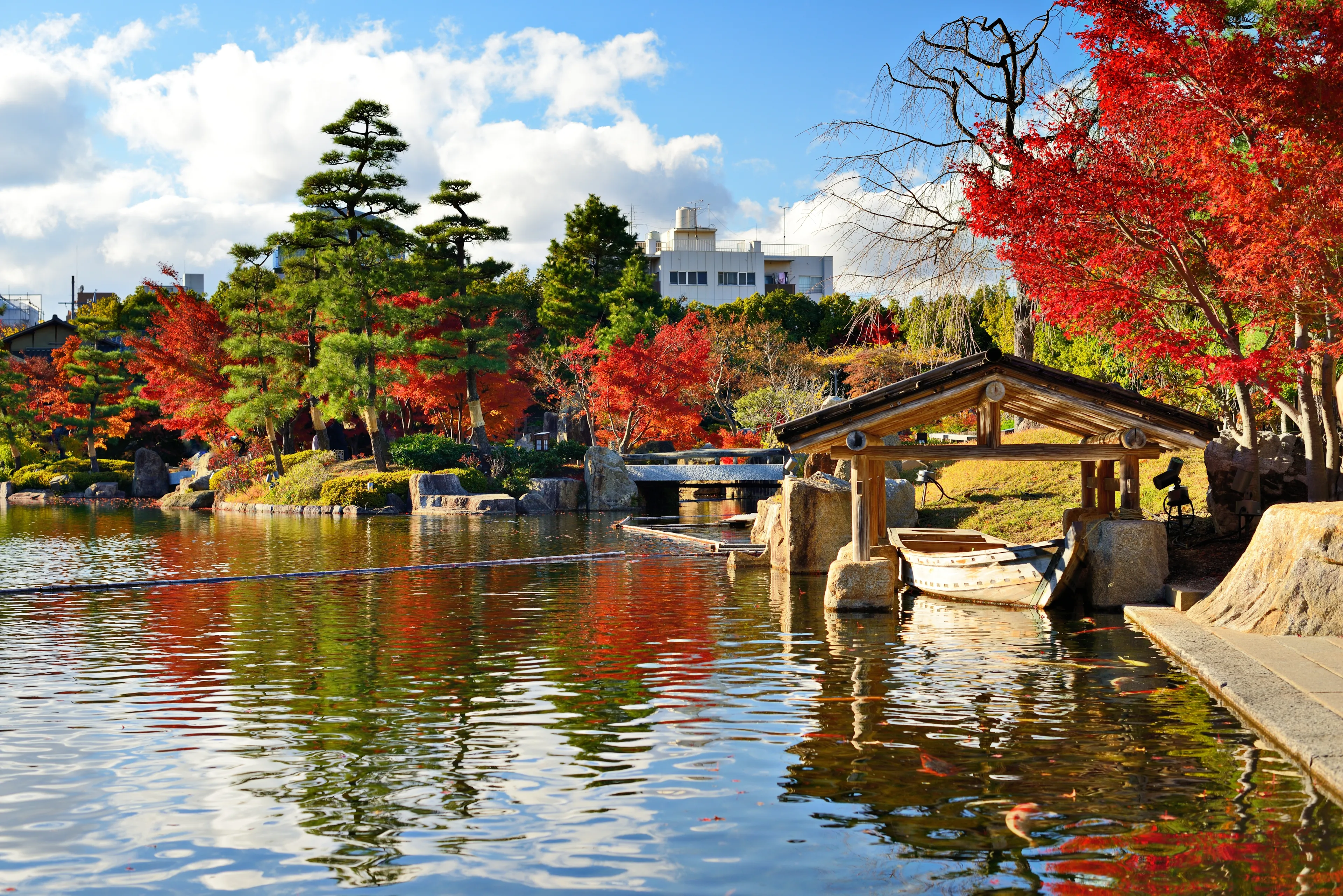 Fall foliage at in Nagoya, Japan.