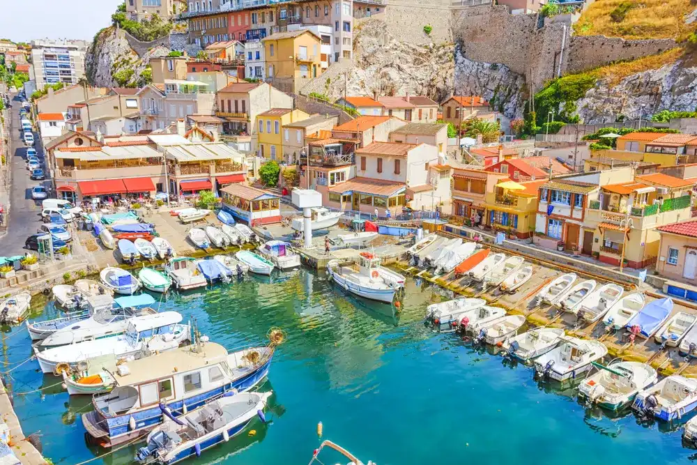 The Vallon des Auffes, Marseilles, France The Vallon des Auffes, Marseilles, France