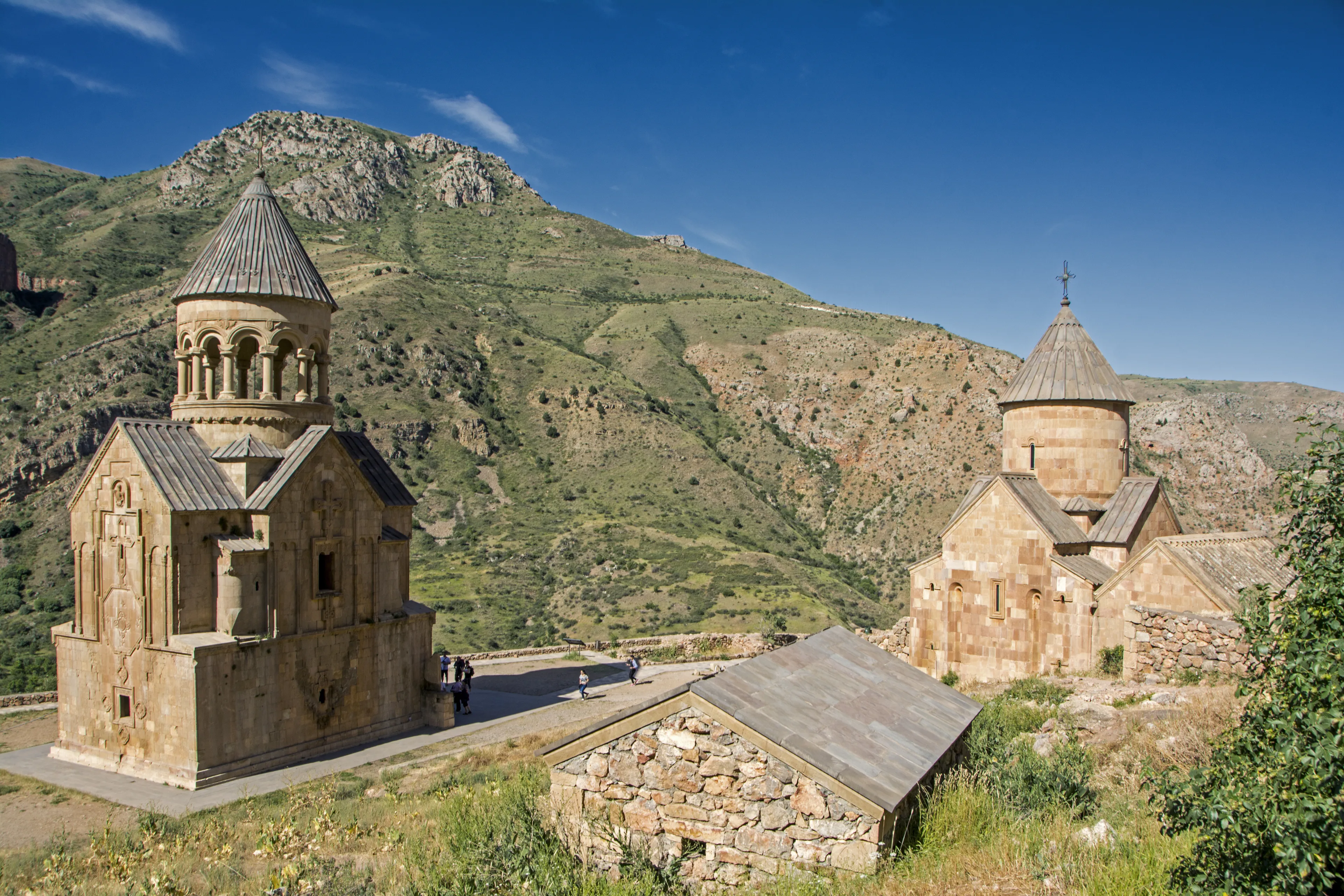 Surb Astvatsatsin Church (Holy Mother of God) and Surb Karapet (St. John the Baptist) Church of Noravank Monastery, 13th-century, Vayots Dzor, Armenia