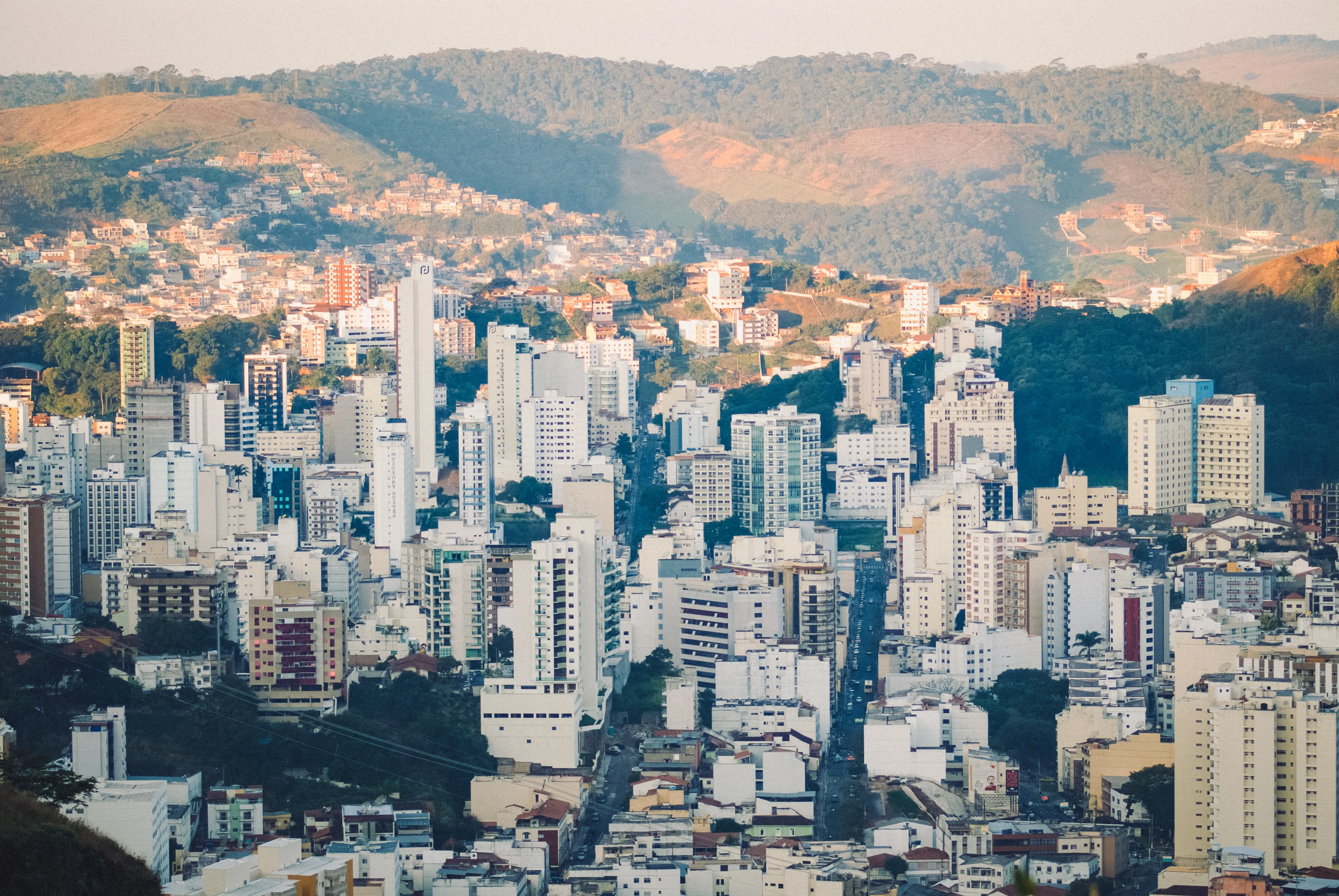 View of the city of Juiz de Fora, Minas Gerais, Brazil