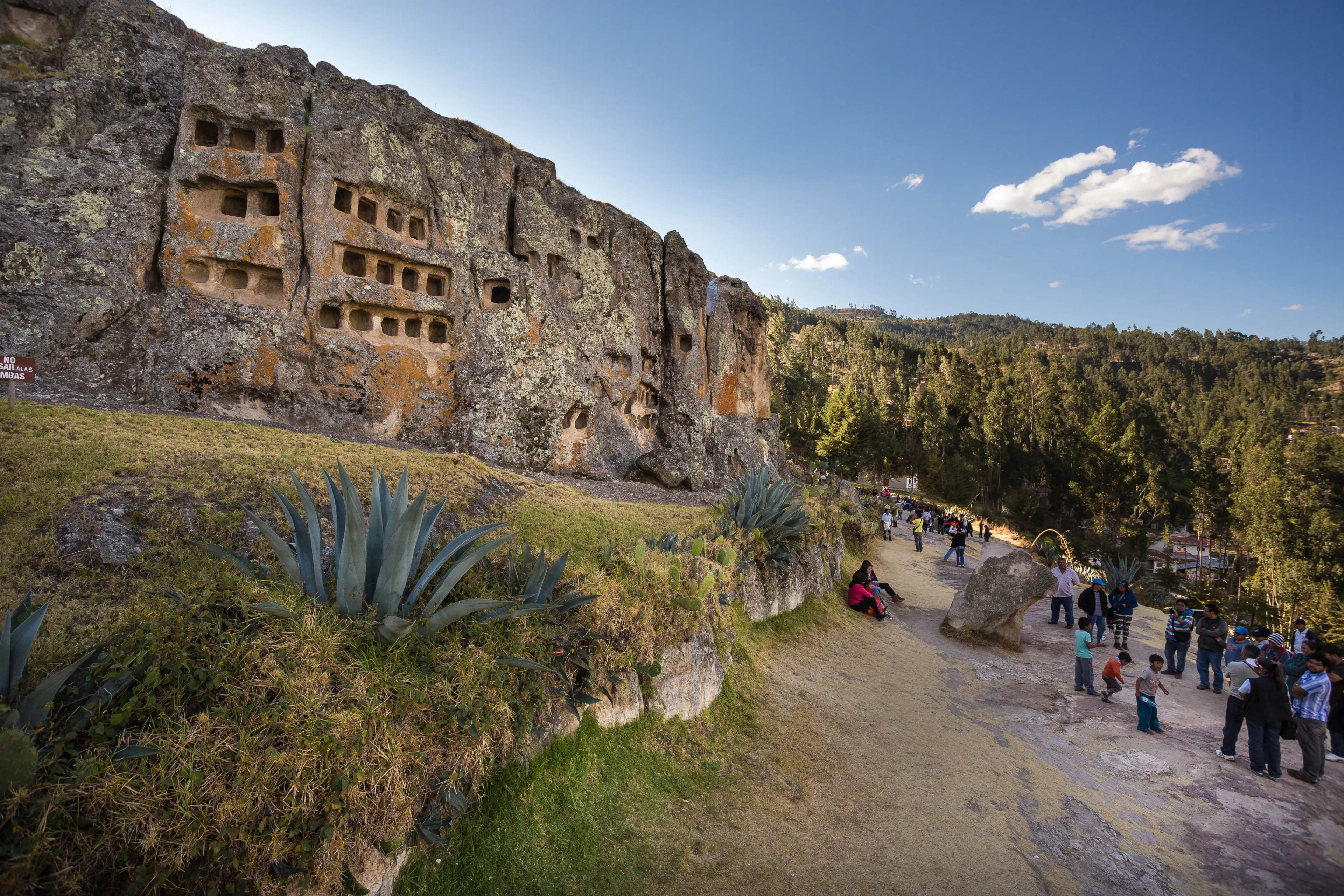 CAJAMARCA, PERU - CIRCA 2014: Panoramic view of Otuzco windows sited in outdoors of the city circa 2014, in Cajamarca, Peru.