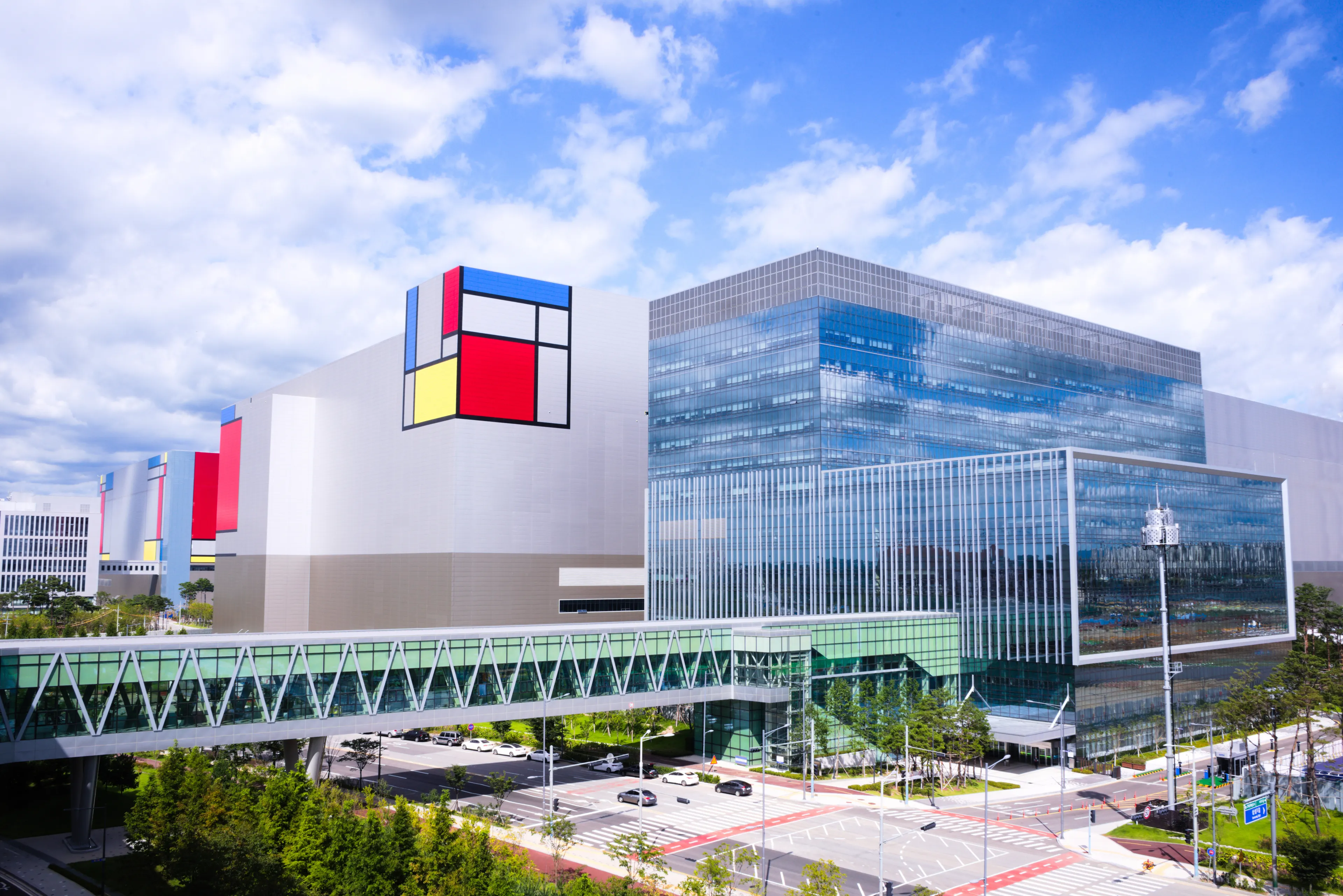 Pyeongtaek, South Korea - 13 Sep 2020 Samsung's foundry located in Pyeongtaek, largest semiconductor facility in South Korea.