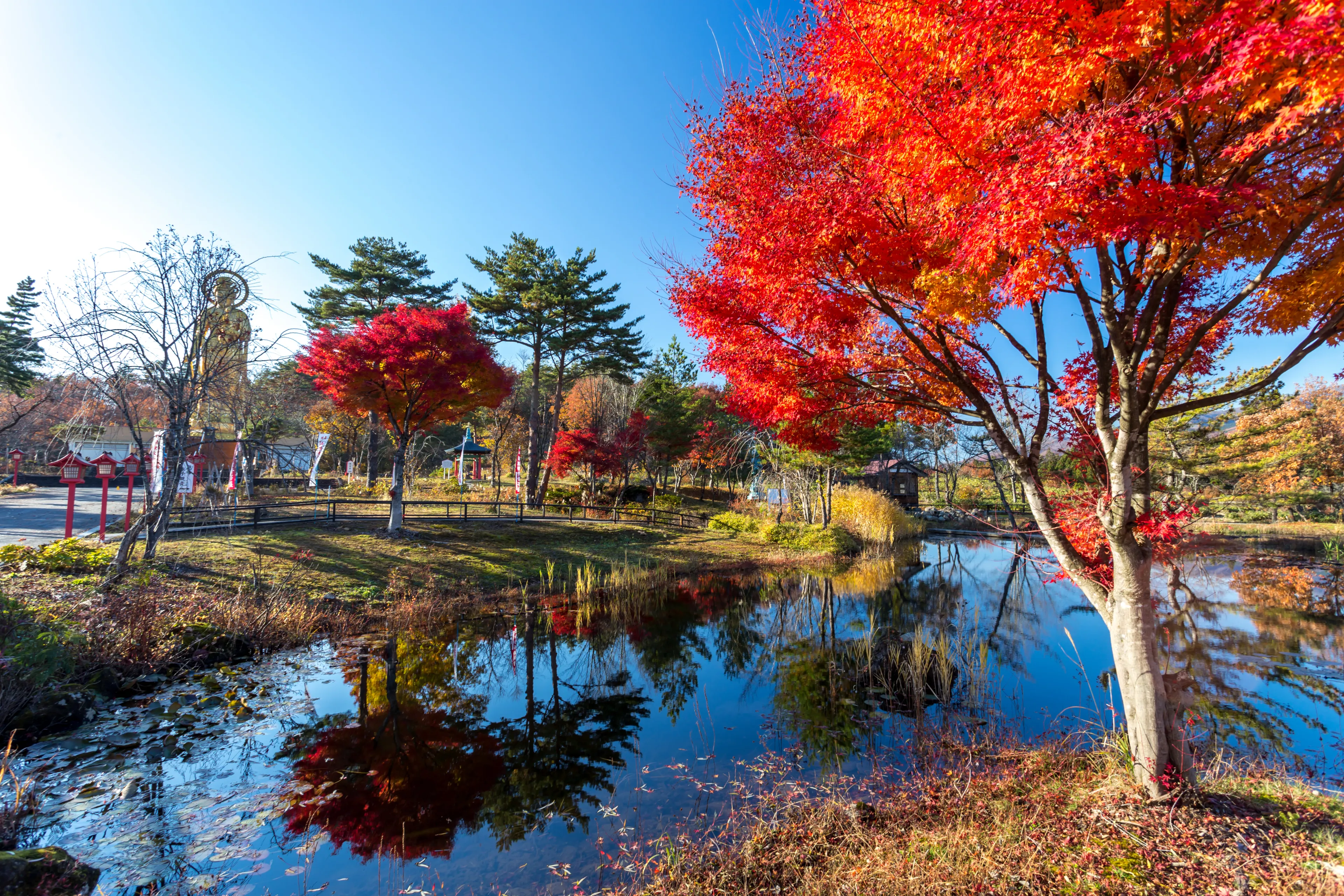 Akita , Japan - November 2015 : Symbol of Lake Tazawa in November2014. Akita, Japan