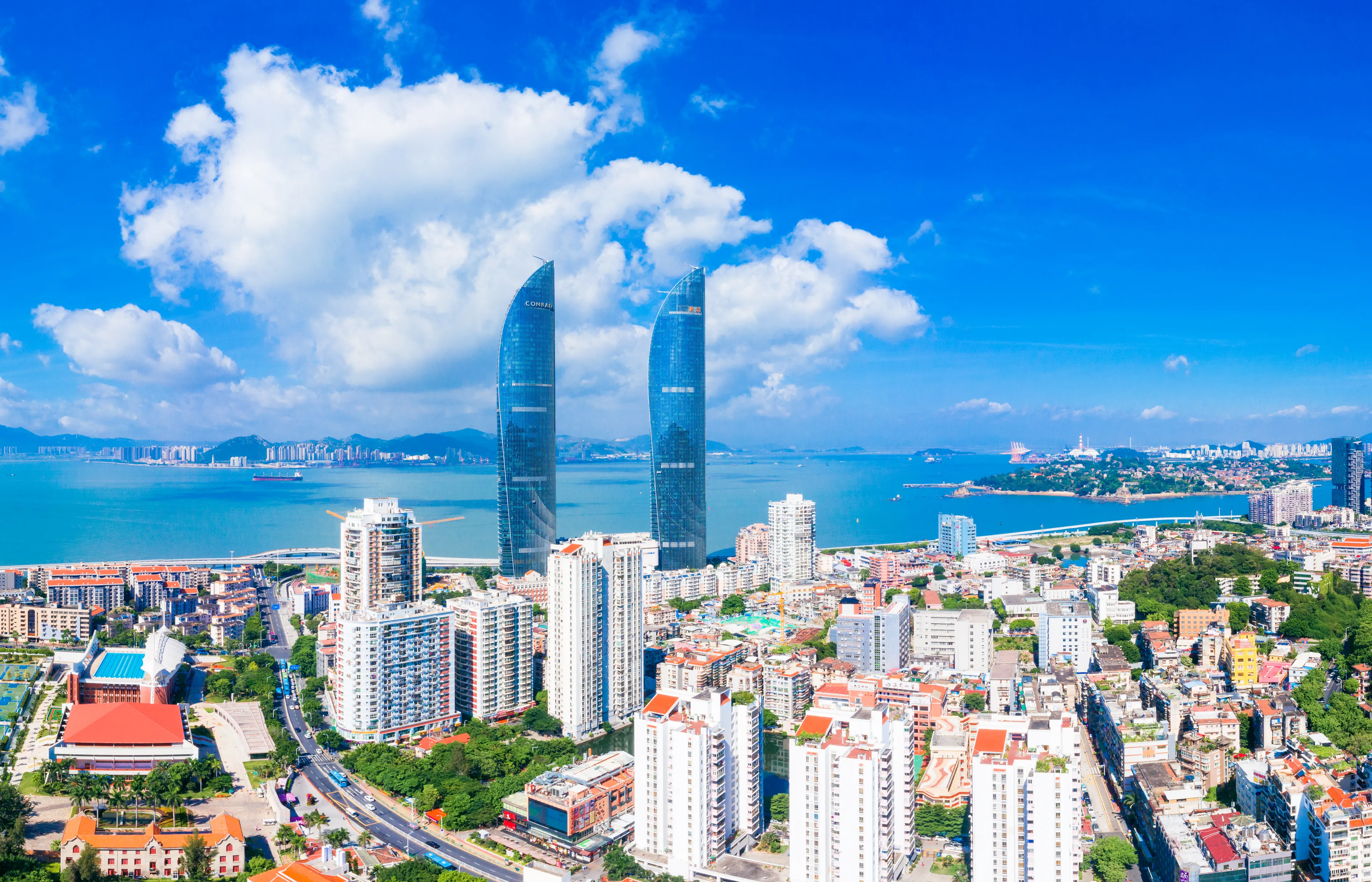 Coastal scenery of Xiamen City, Fujian Province, China