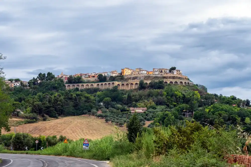 Silvi, Teramo, Abruzzo, Italy: panoramic view of the historic town Silvi, Teramo, Abruzzo, Italy: panoramic view of the historic town