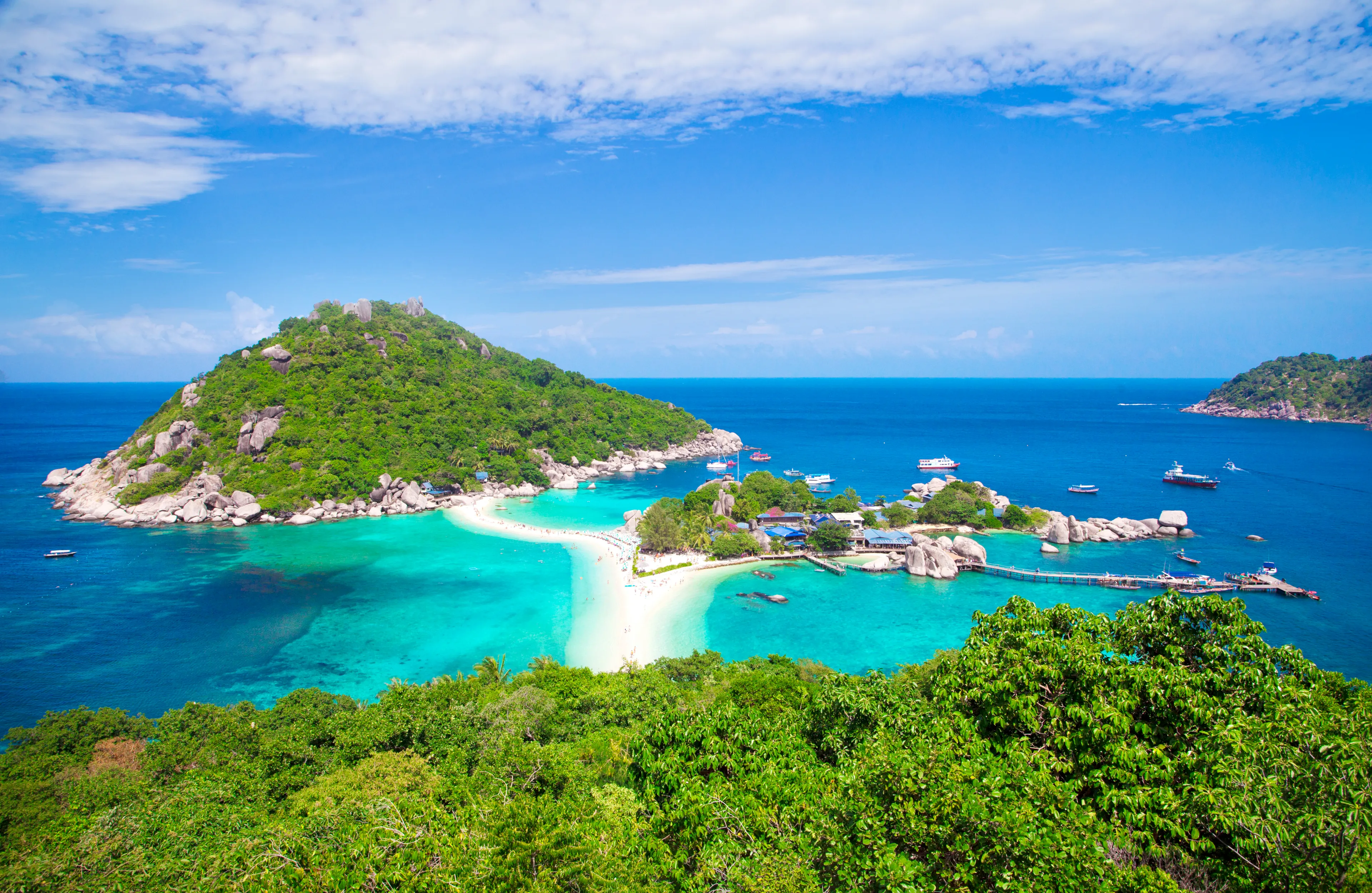 The highest viewpoint of Nangyuan Island, at Koh Tao, Thailand