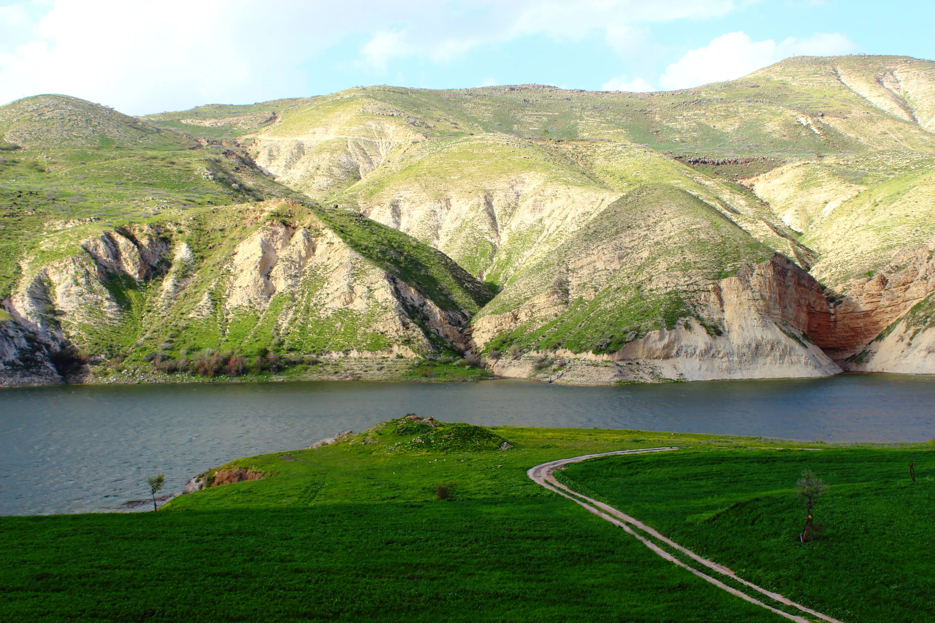 Arab Valley Dam in Irbid city in jordan.