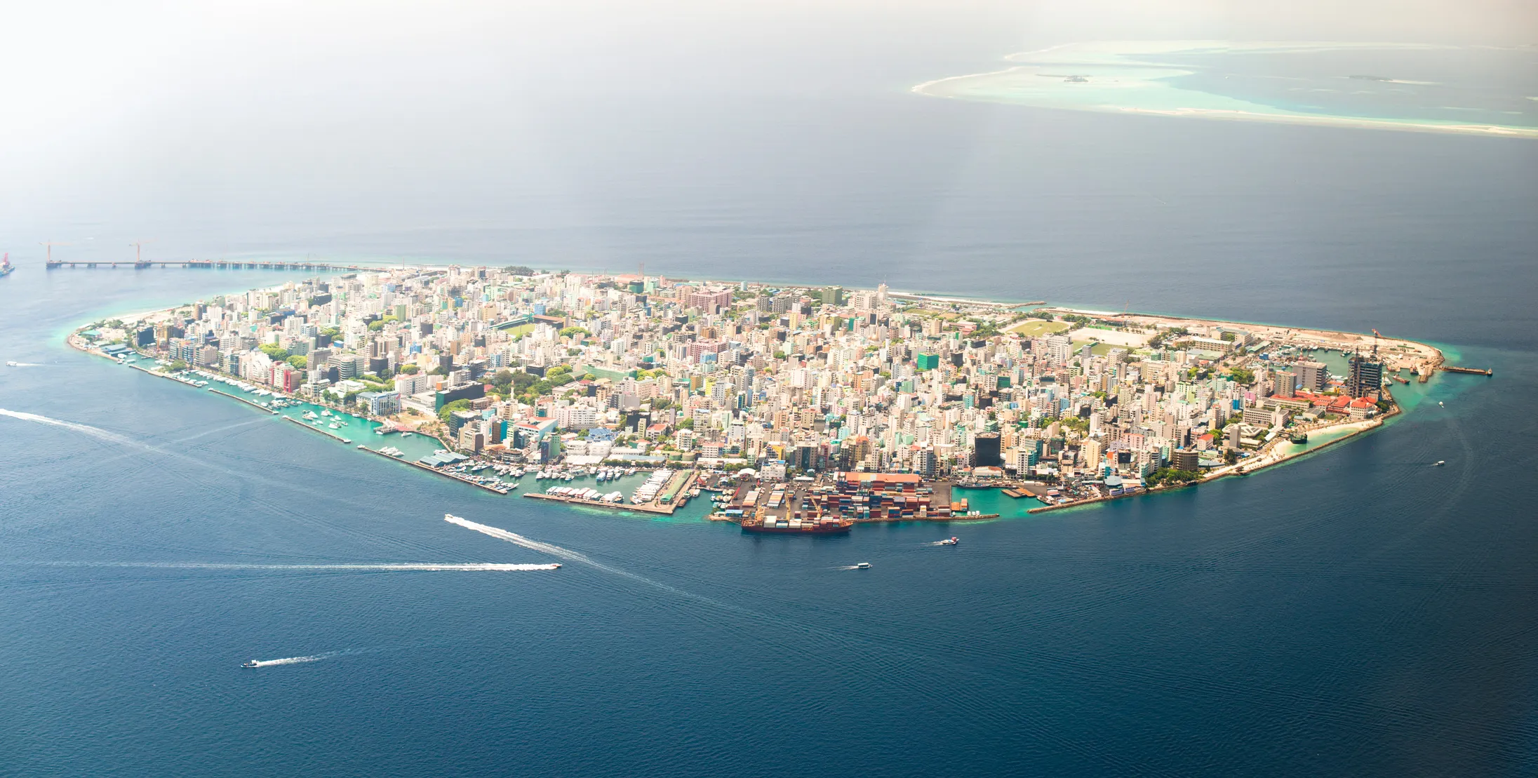 Male island from the sky
