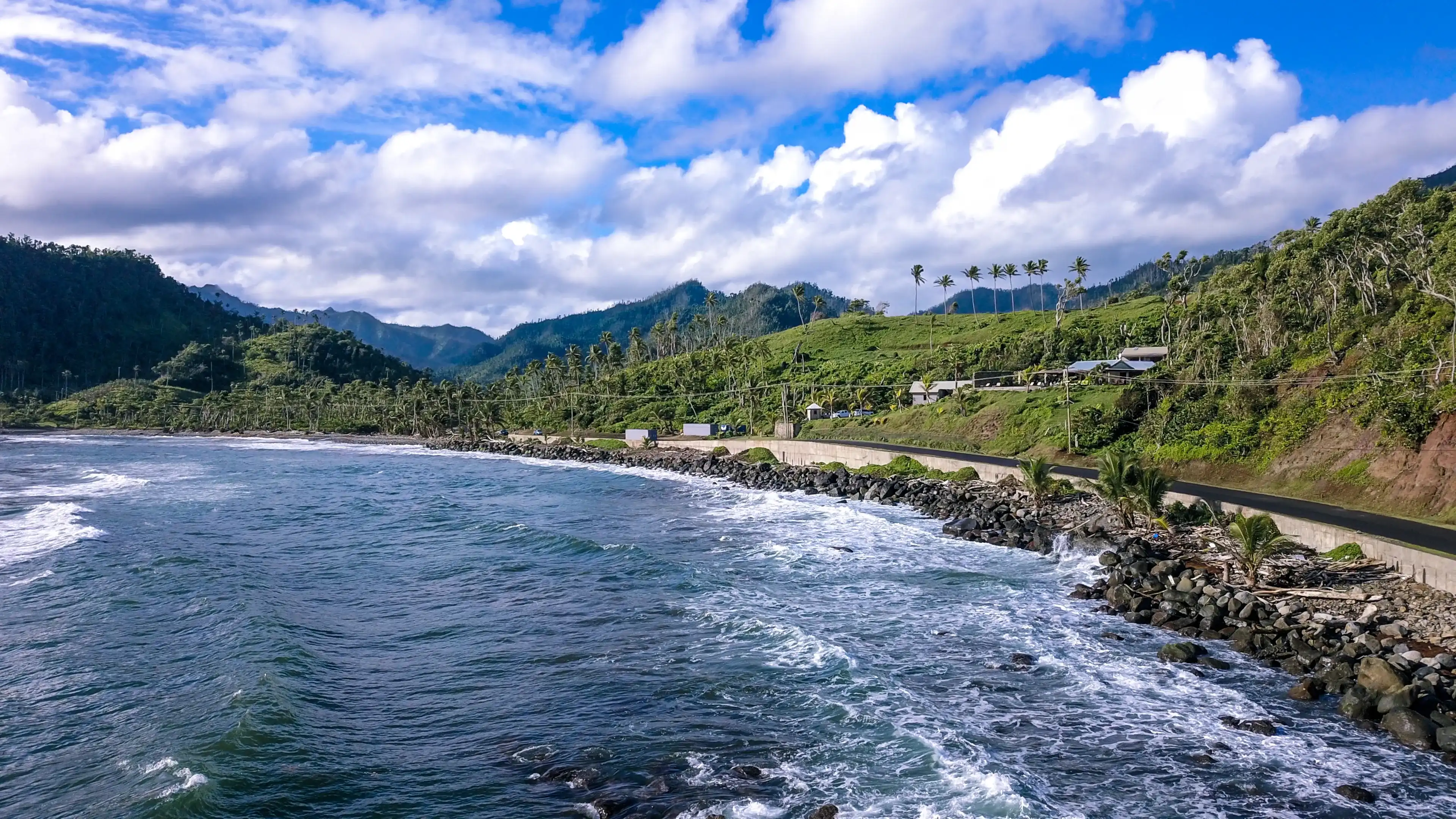 Panoramic View to the Green Forests, Dominica Island, Caribbeans Panoramic View to the Green Forests, Dominica Island, Caribbeans
