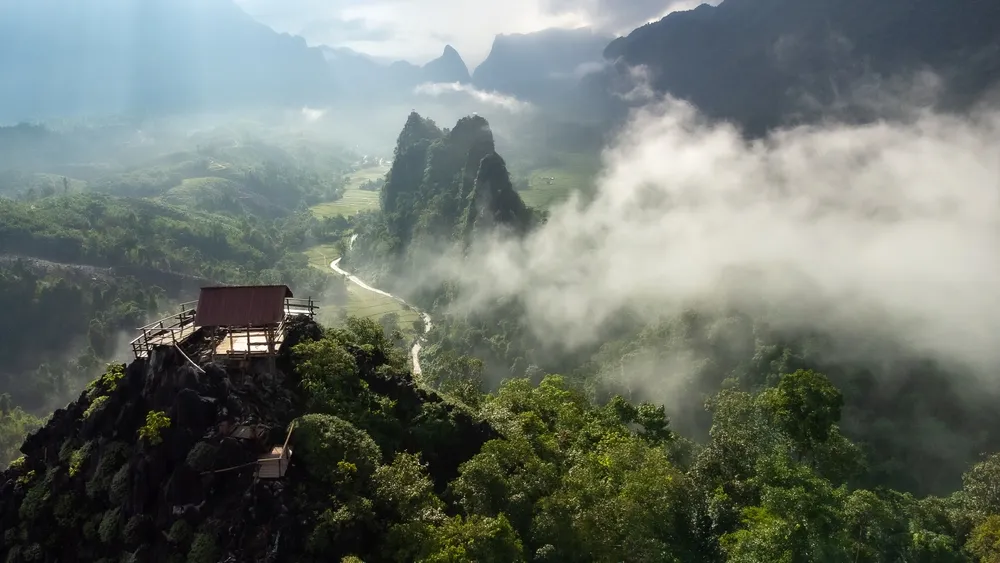 Nam Xay Mountain, Vang Vieng, Laos 