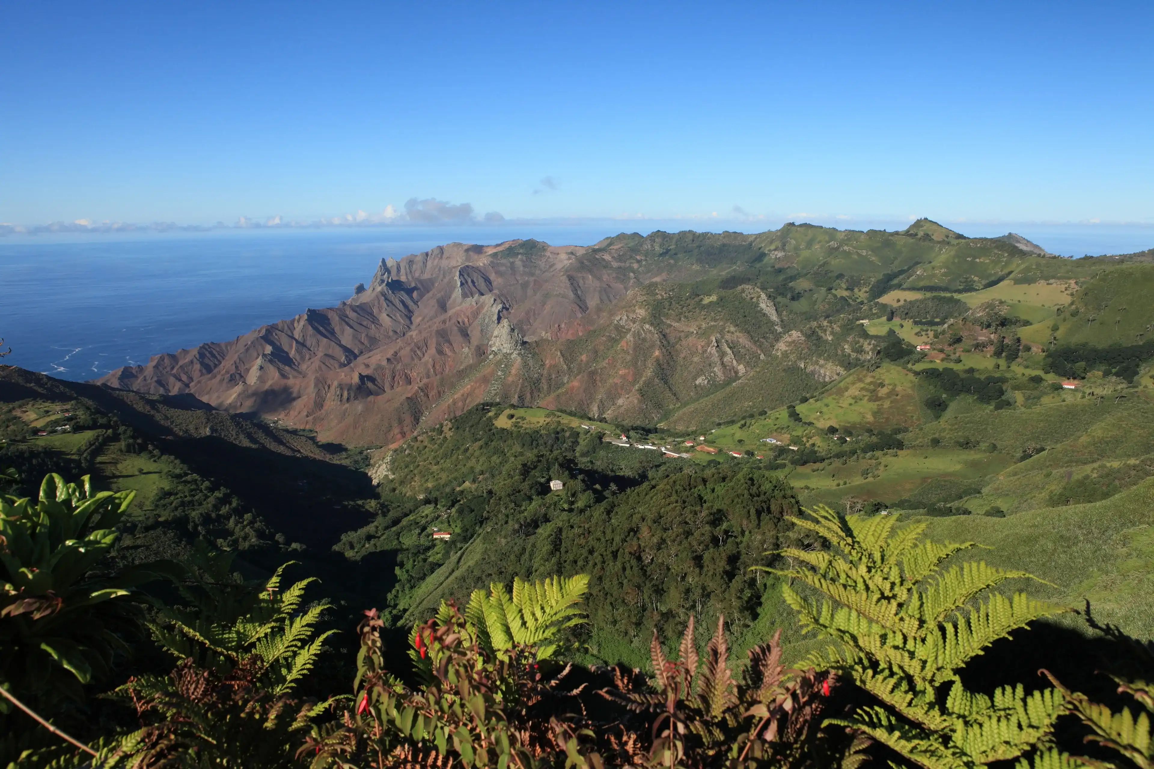 Sandy Bay district on remote St Helena Island Sandy Bay district on remote St Helena Island