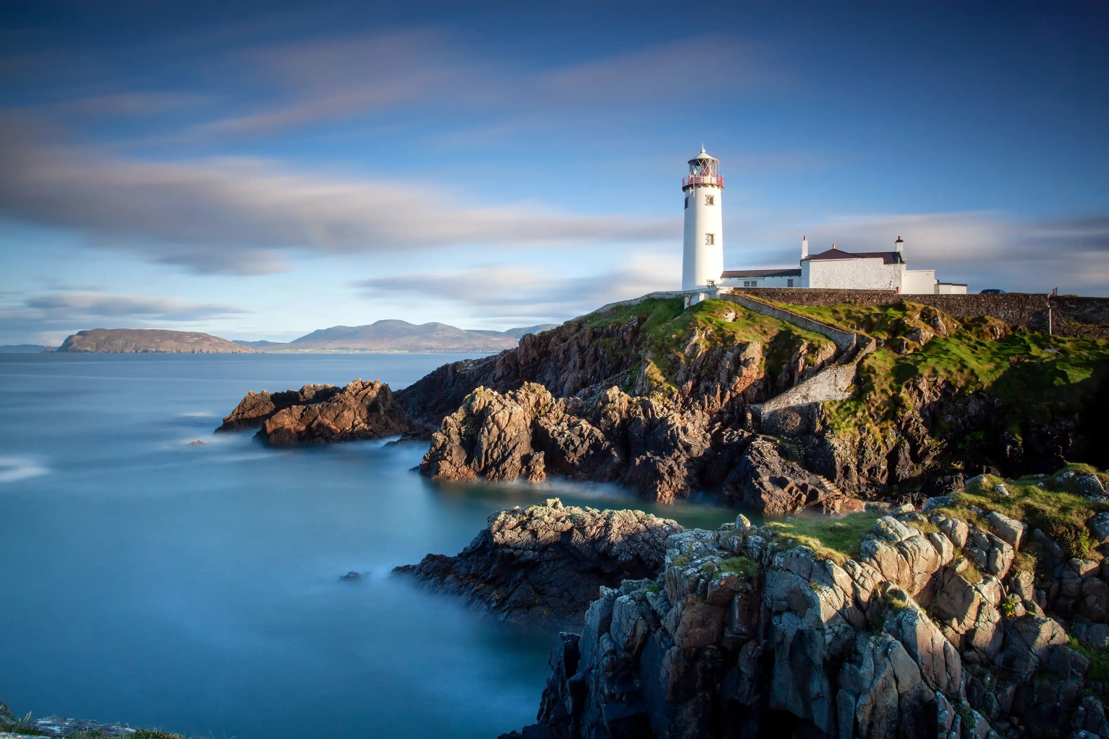 Hypnotizing views at Fanad Head Lighthouse in County Donegal, Ireland Hypnotizing views at Fanad Head Lighthouse in County Donegal, Ireland