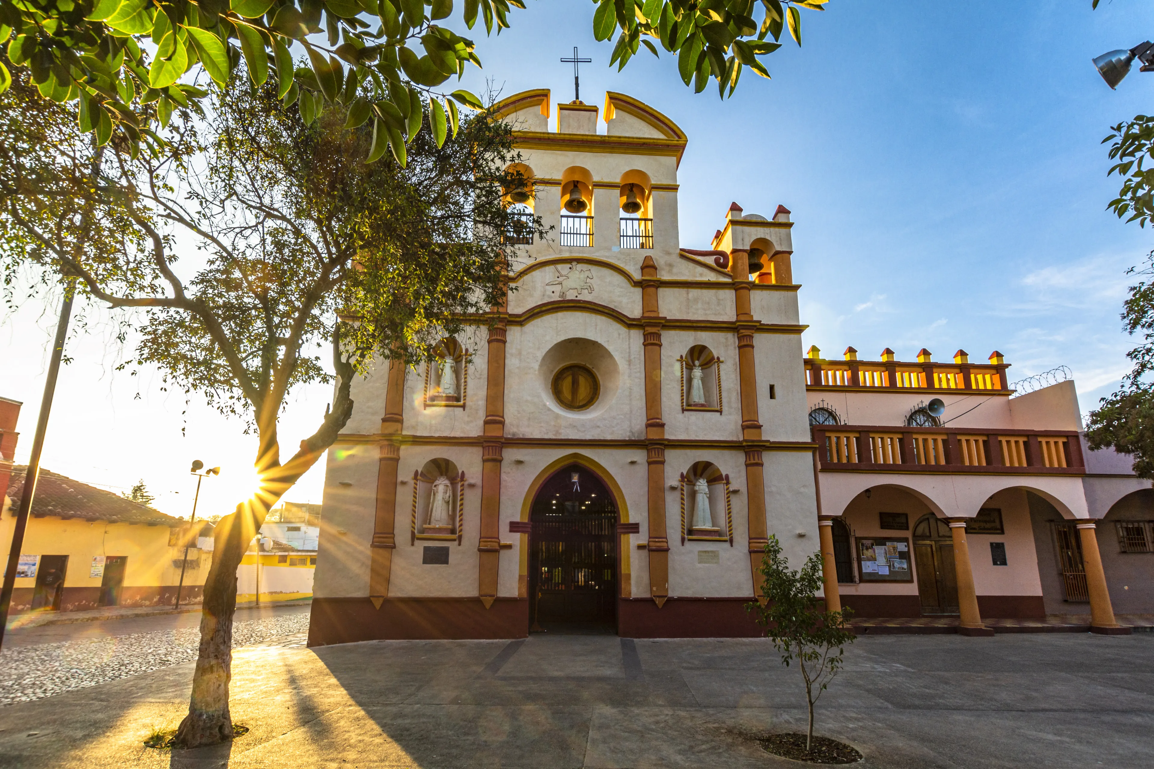 Saint Sebastian's church in Comitán, Chiapas, Mexico.