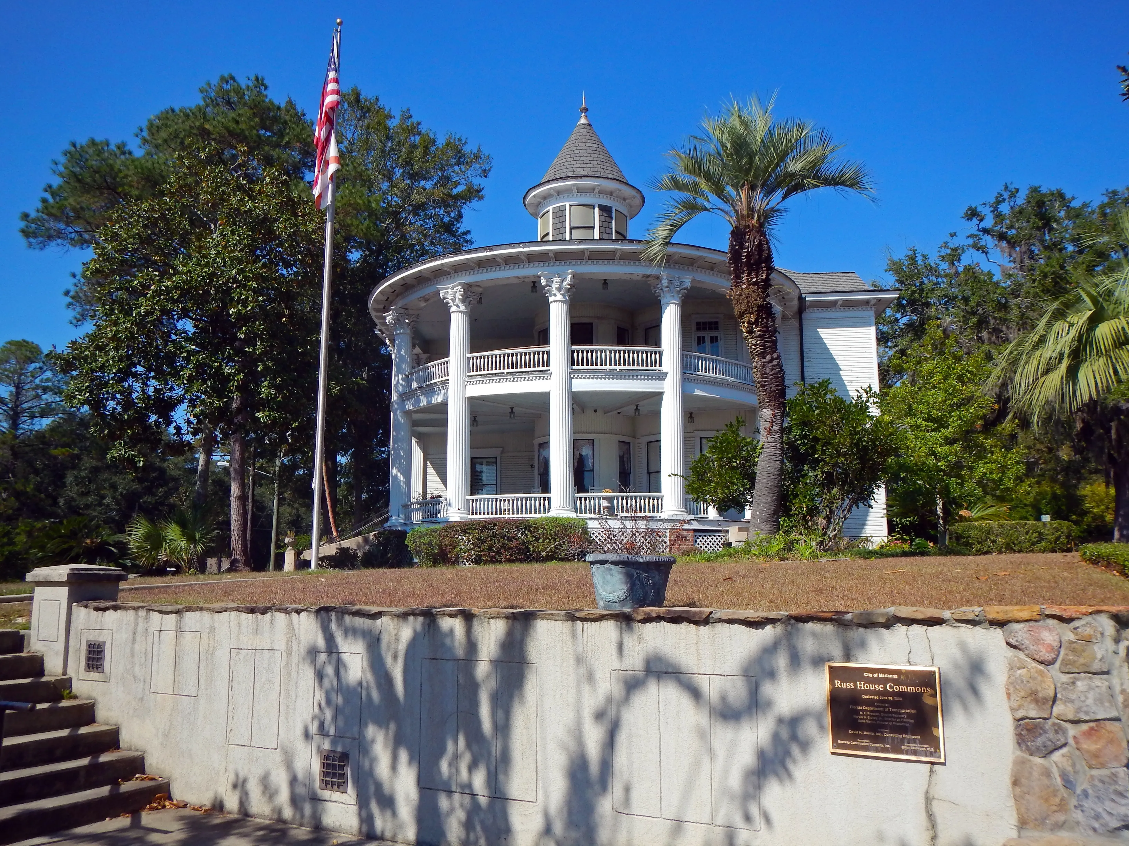 Marianna, Florida, United States - October 29, 2016: The historical Russ House Commons in the downtown. Only for editorial use. 