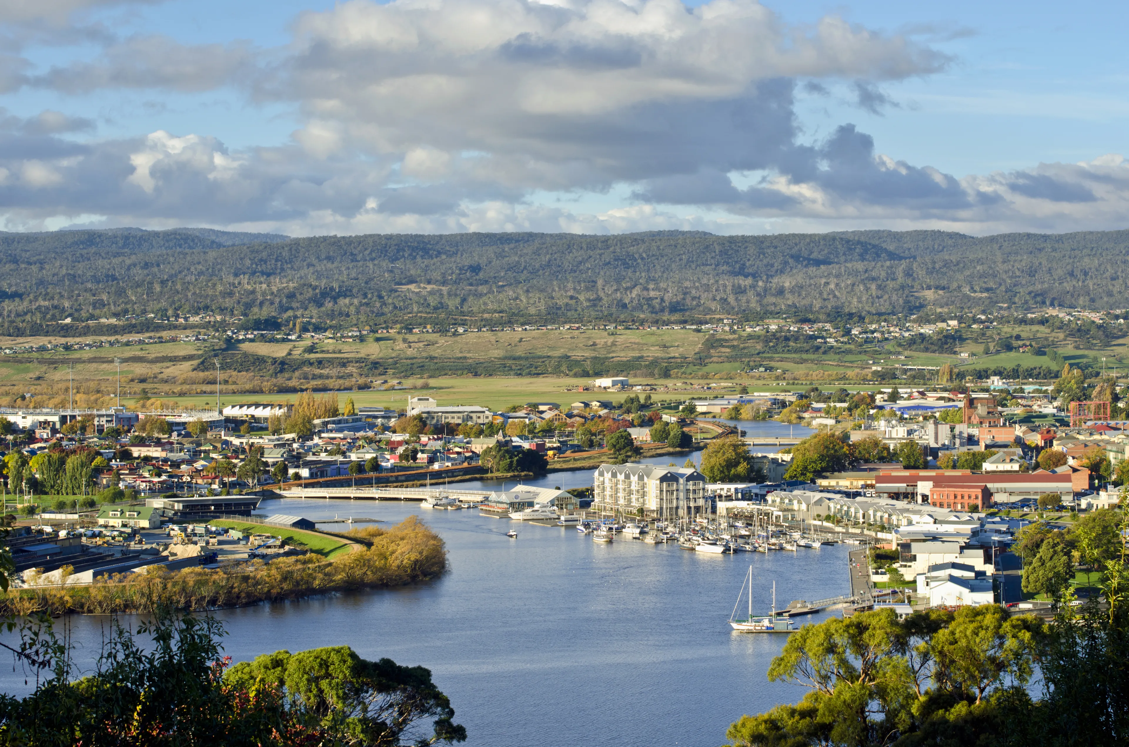 Launceston on the Tamar River, Tasmania, Australia