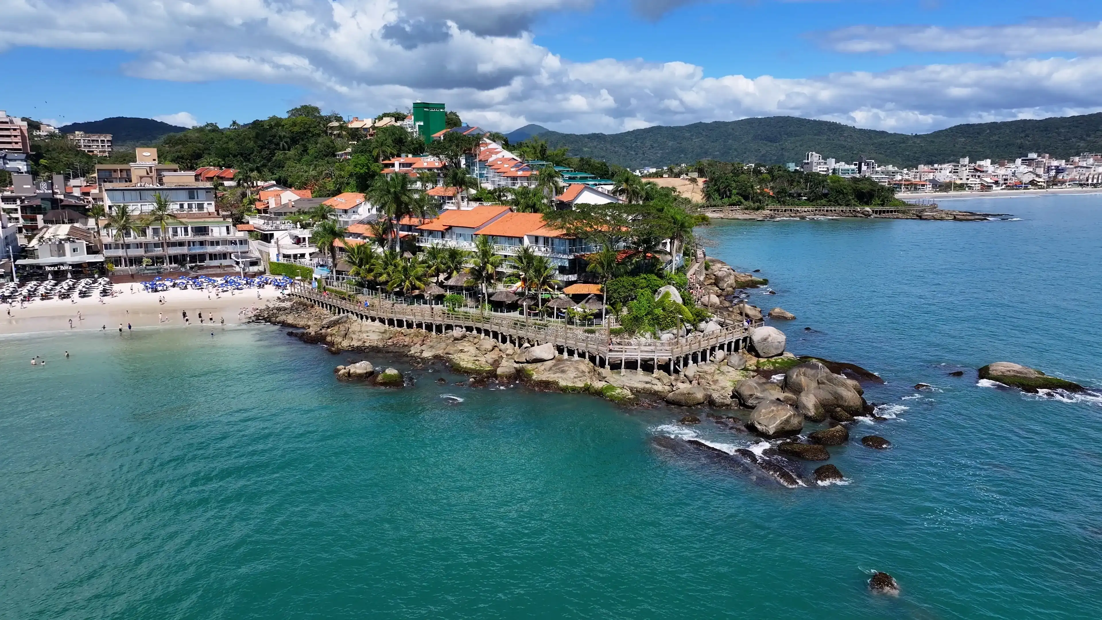 Bombinhas, Santa Catarina, Brazil - 11.5.2024 - Bombinhas Skyline At Bombinhas In Santa Catarina Brazil. Sunny Day Stunning Landscape. Bombinhas Brazil Bombinhas, Santa Catarina, Brazil - 11.5.2024 - Bombinhas Skyline At Bombinhas In Santa Catarina Brazil. Sunny Day Stunning Landscape. Bombinhas Brazil