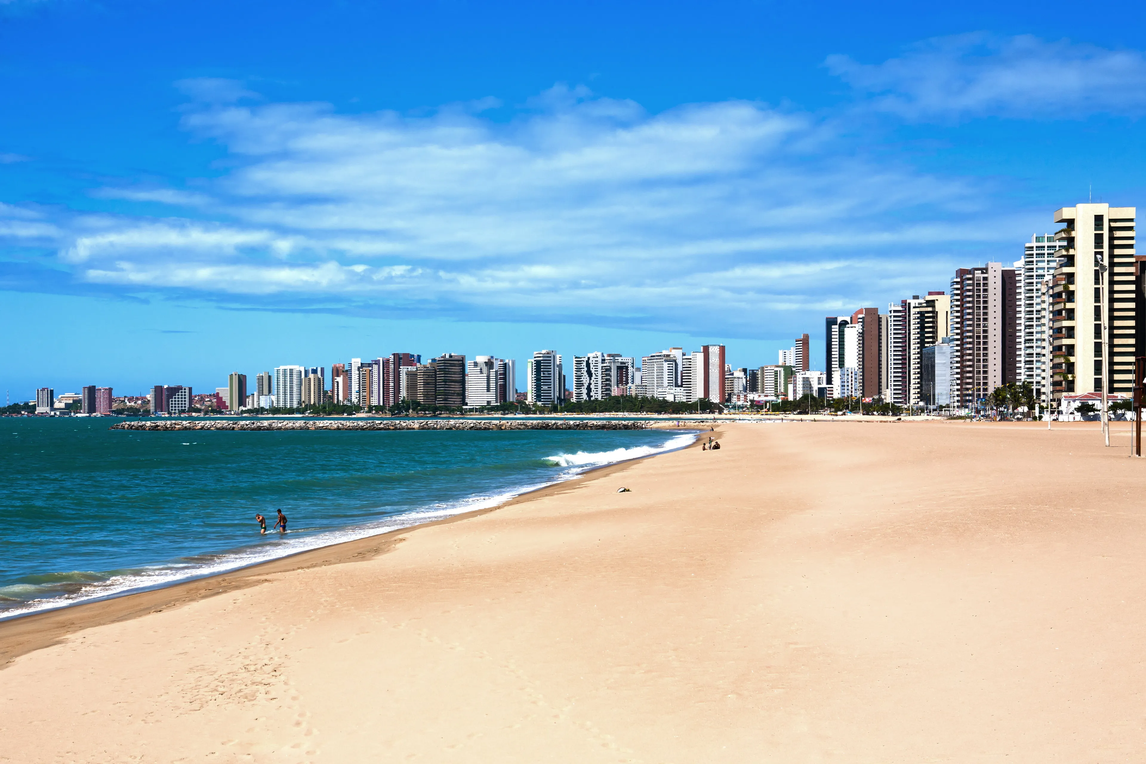 beach of Fortaleza in ceara state brazil