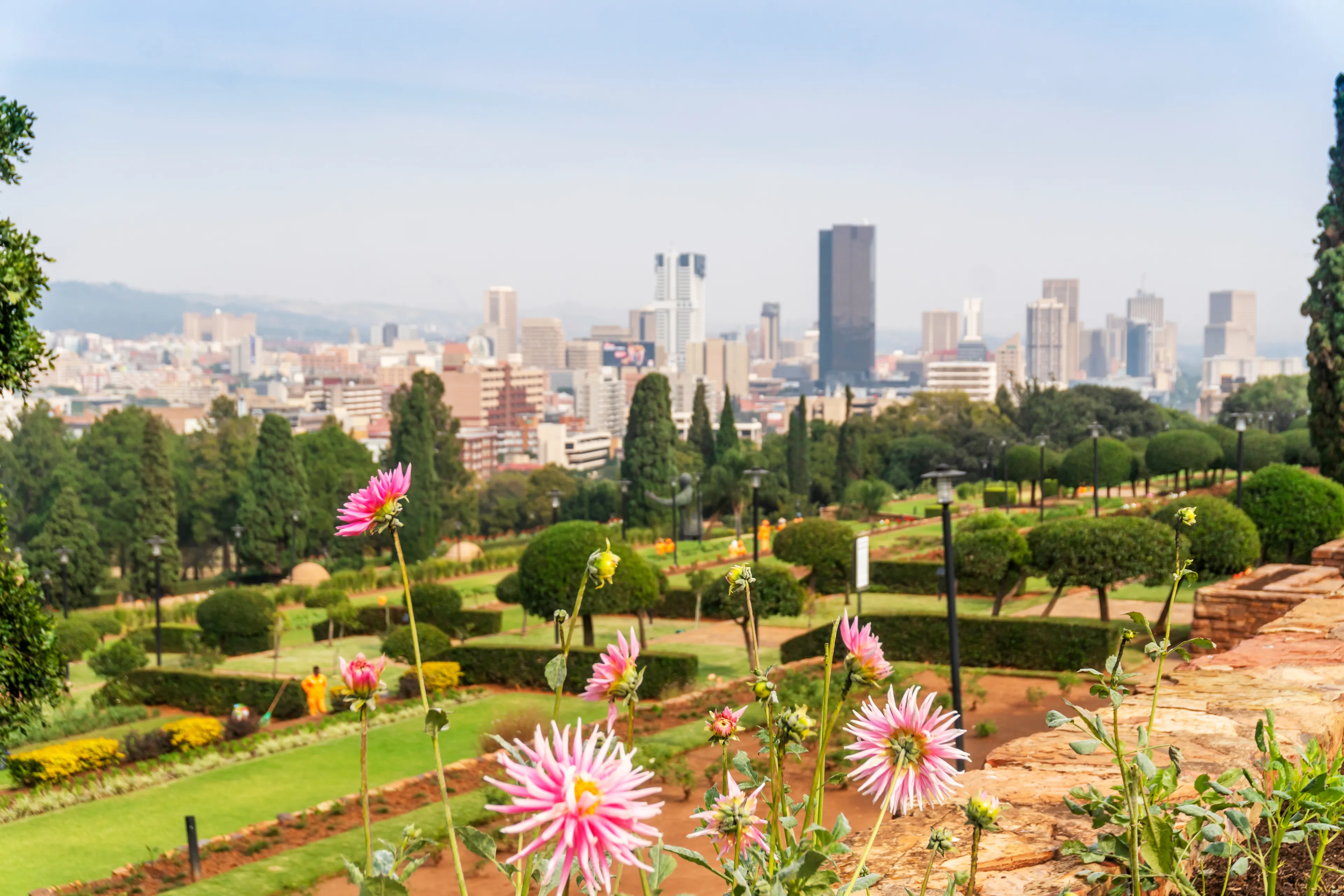 Union Buildings Park and Pretoria downtown, South Africa