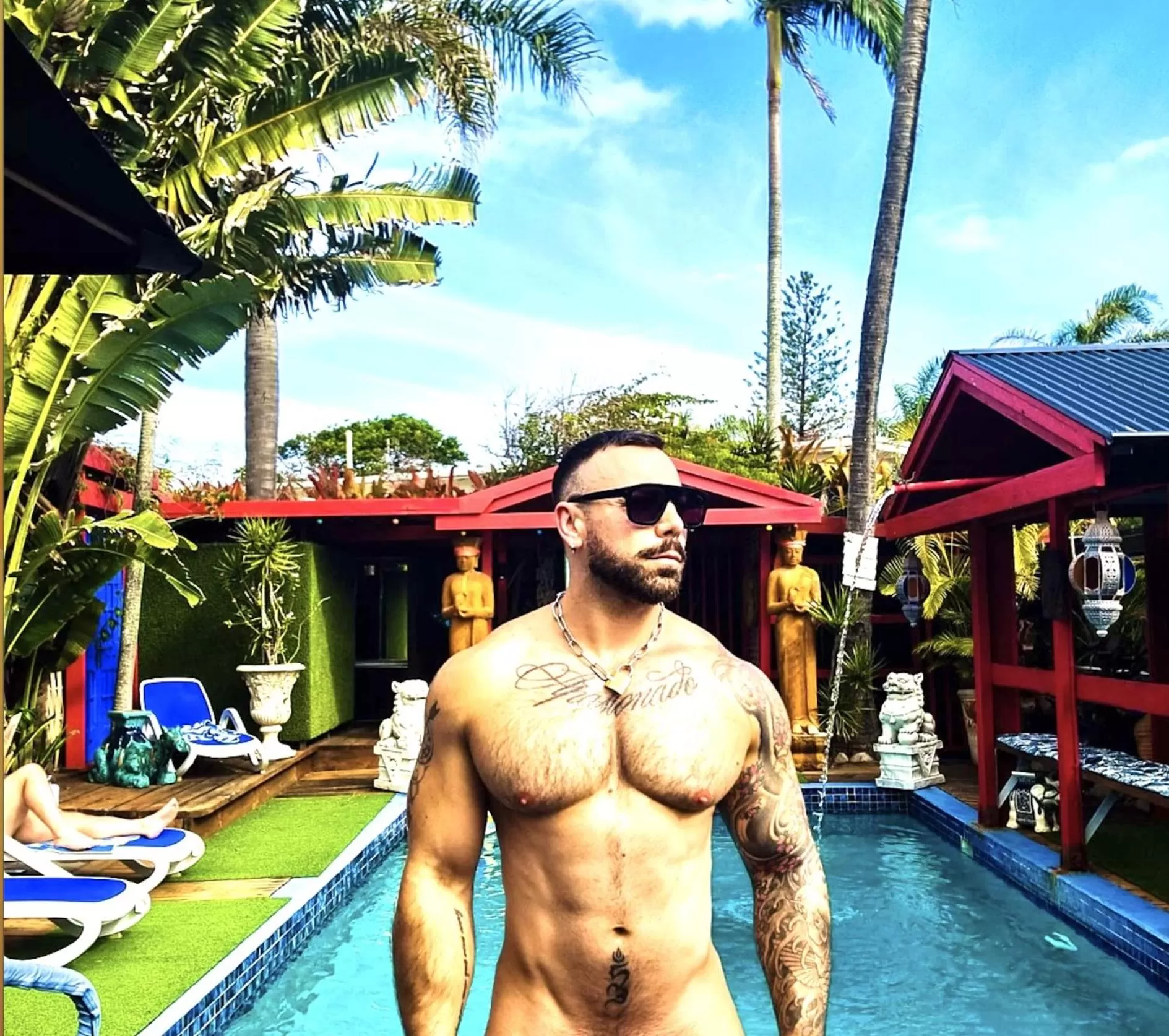 People, Swimming Pool in Hideaway Noosa Men Only Beach Resort