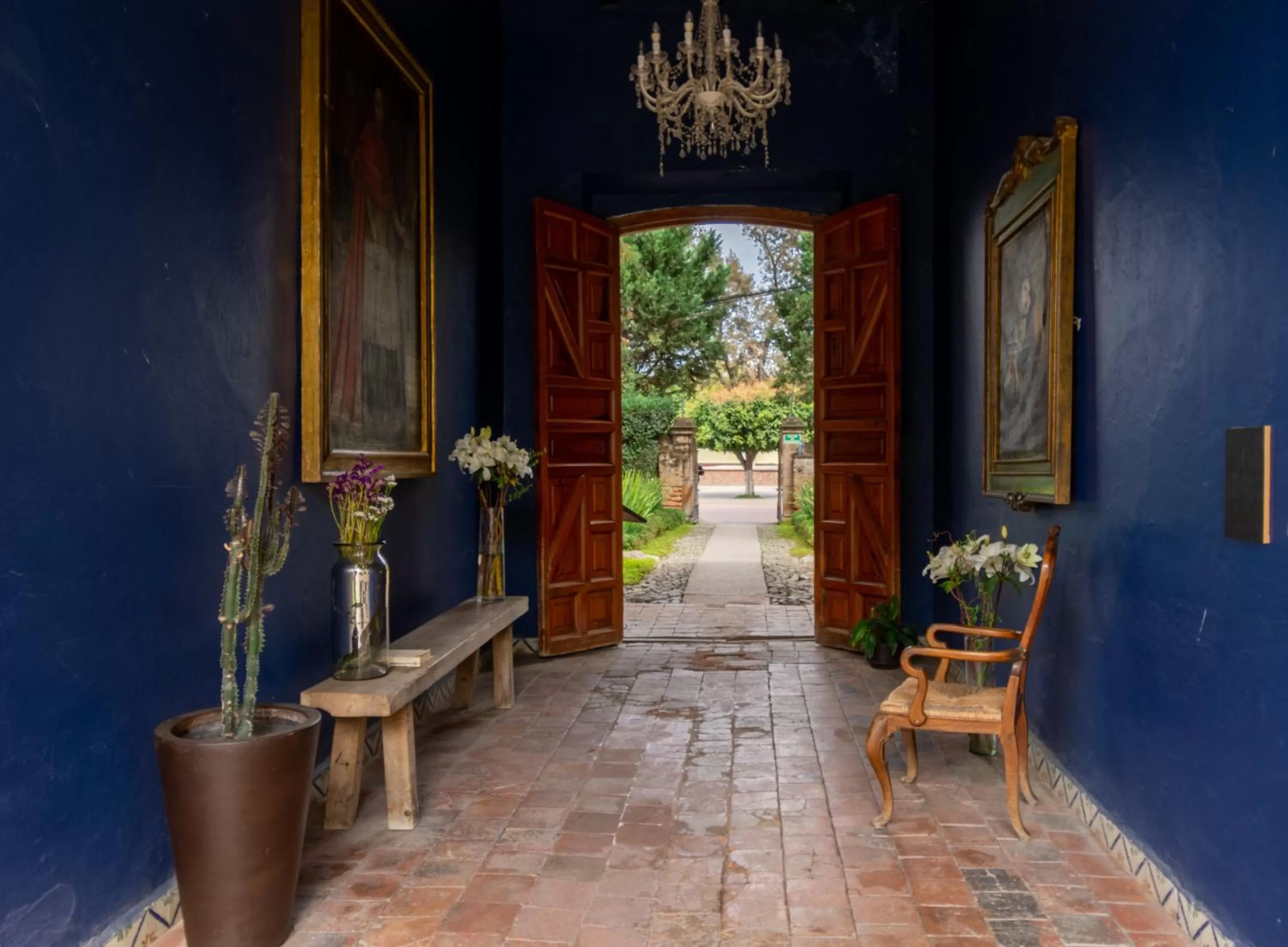 Patio in Hotel Hacienda San Cristóbal