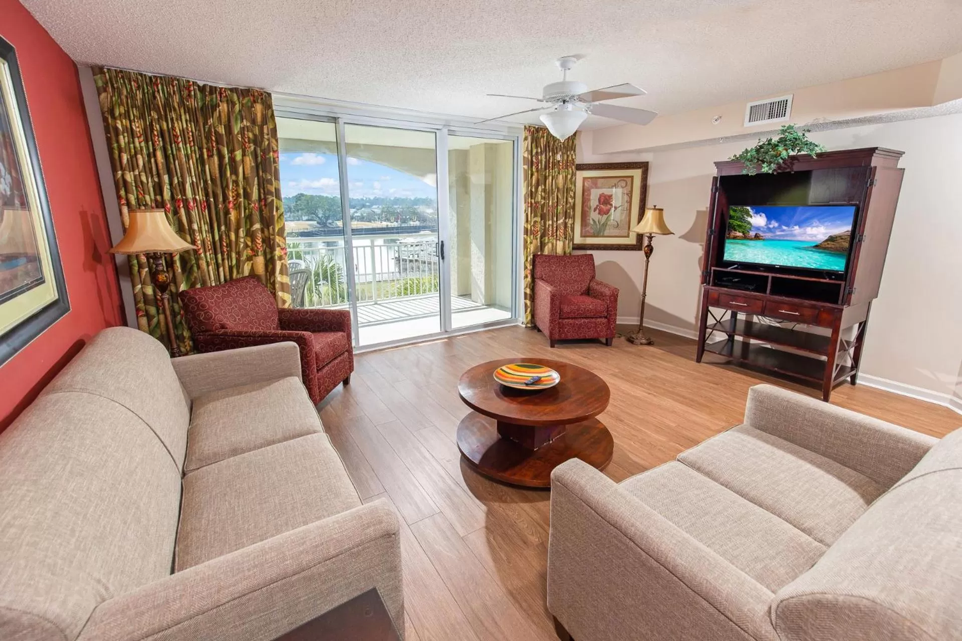 Living room in Barefoot Resort Golf & Yacht Club Villas